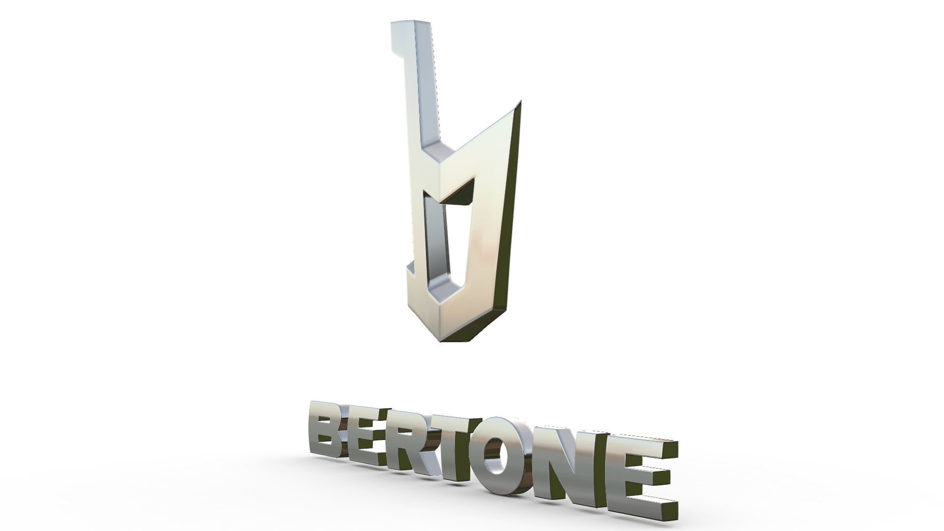 bertone logo 3D model_3