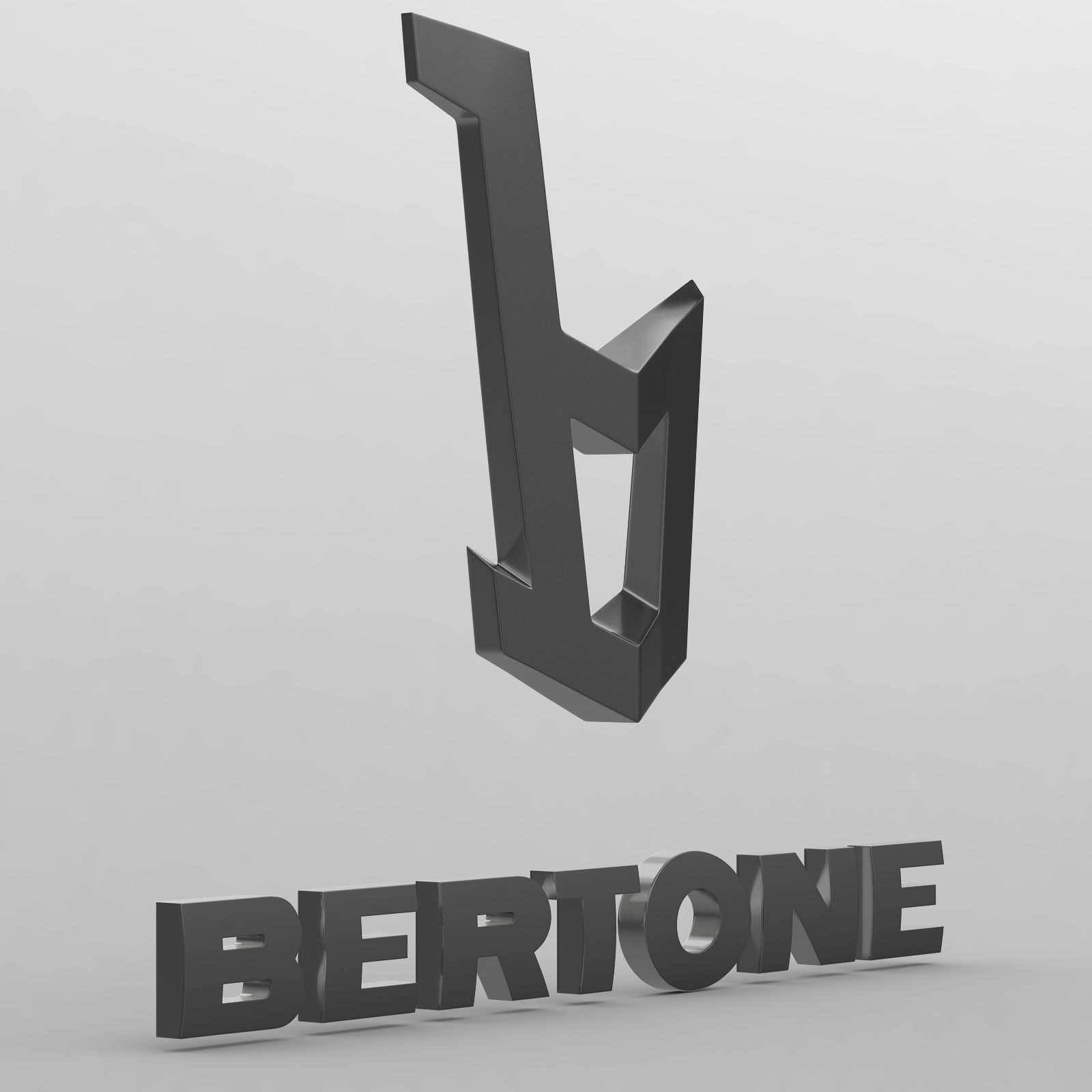bertone logo 3D model_8