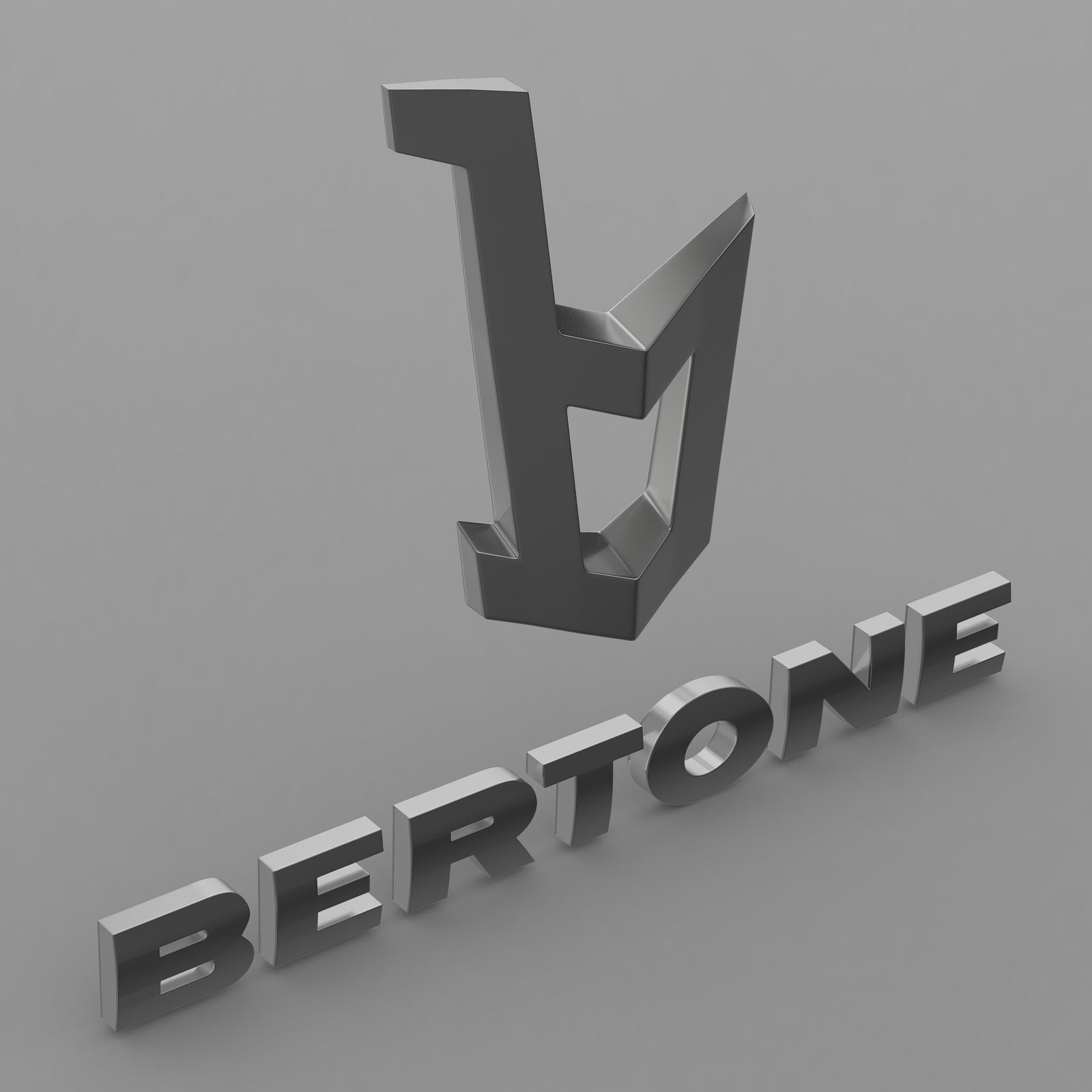 bertone logo 3D model_7