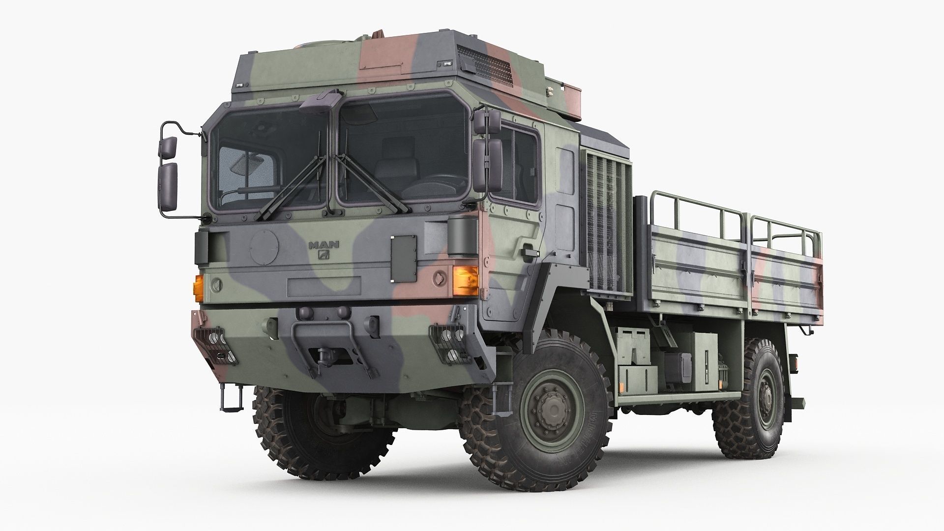 Military truck MAN HX60 3D model_16