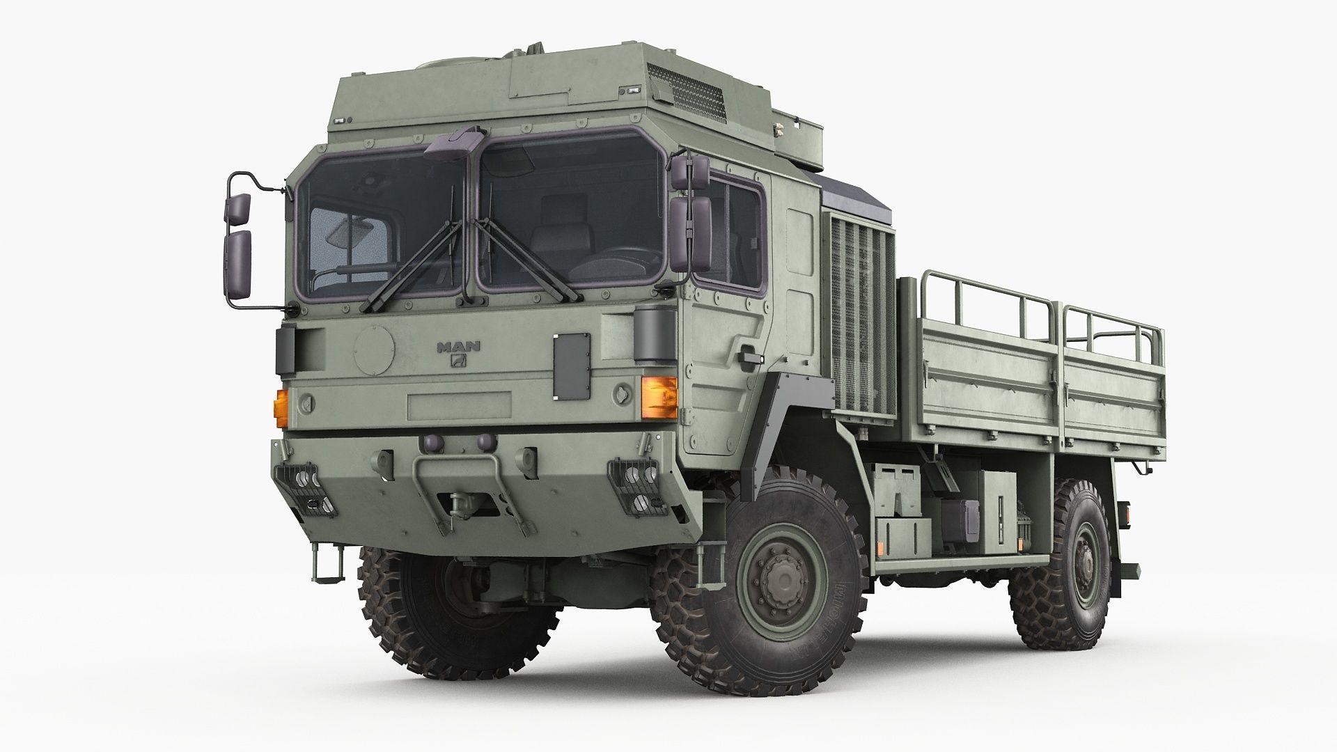 Military truck MAN HX60 3D model_17