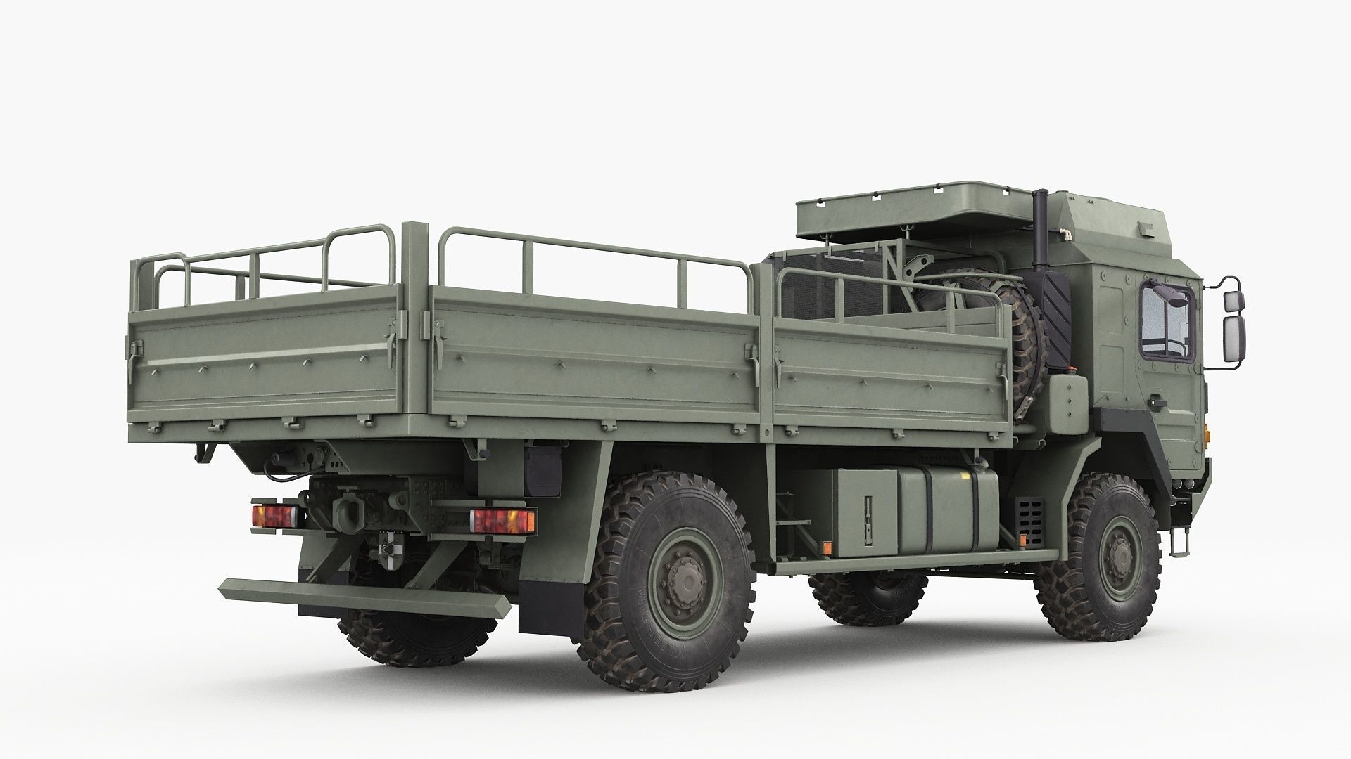 Military truck MAN HX60 3D model_5