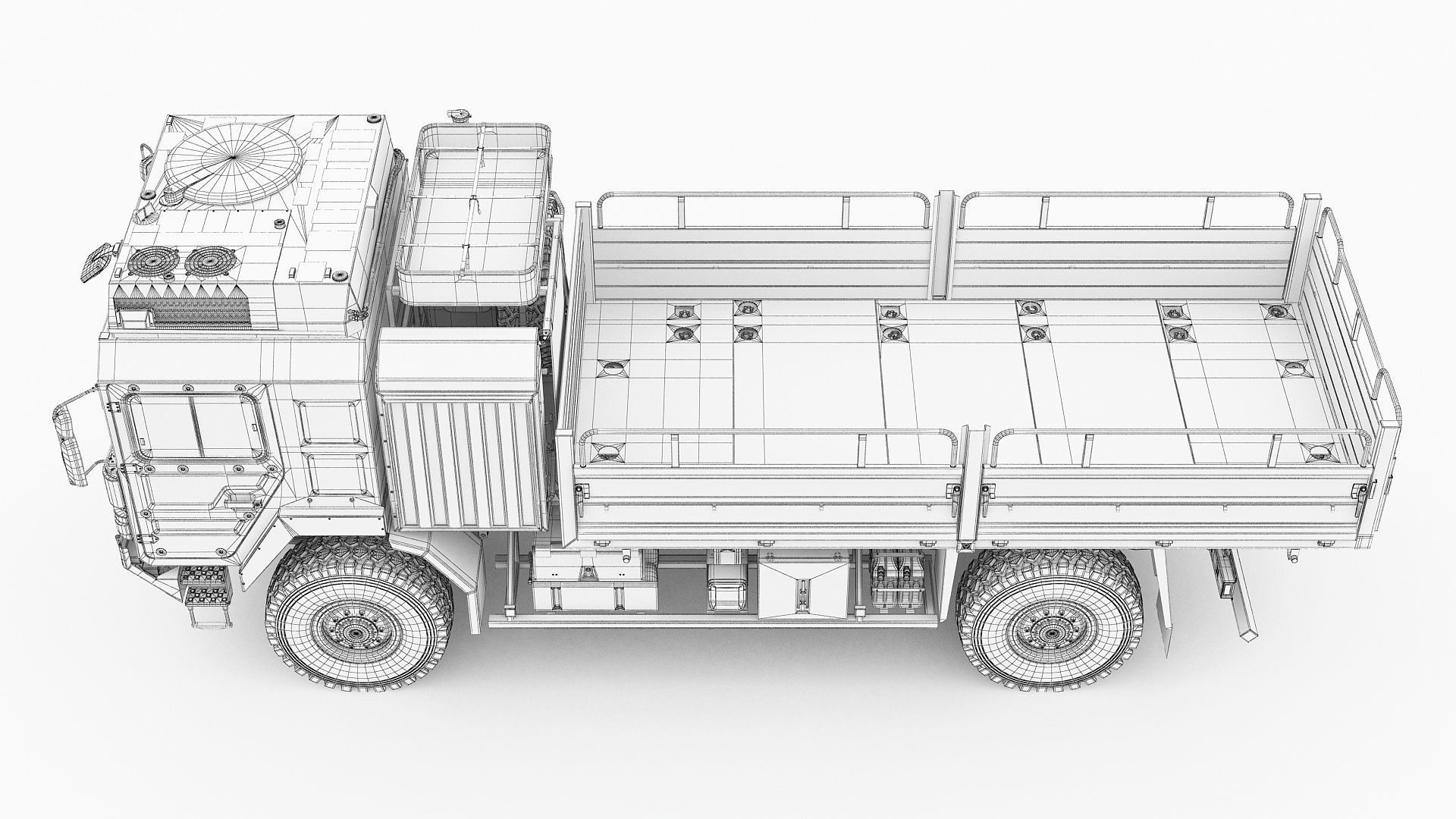 Military truck MAN HX60 3D model_27