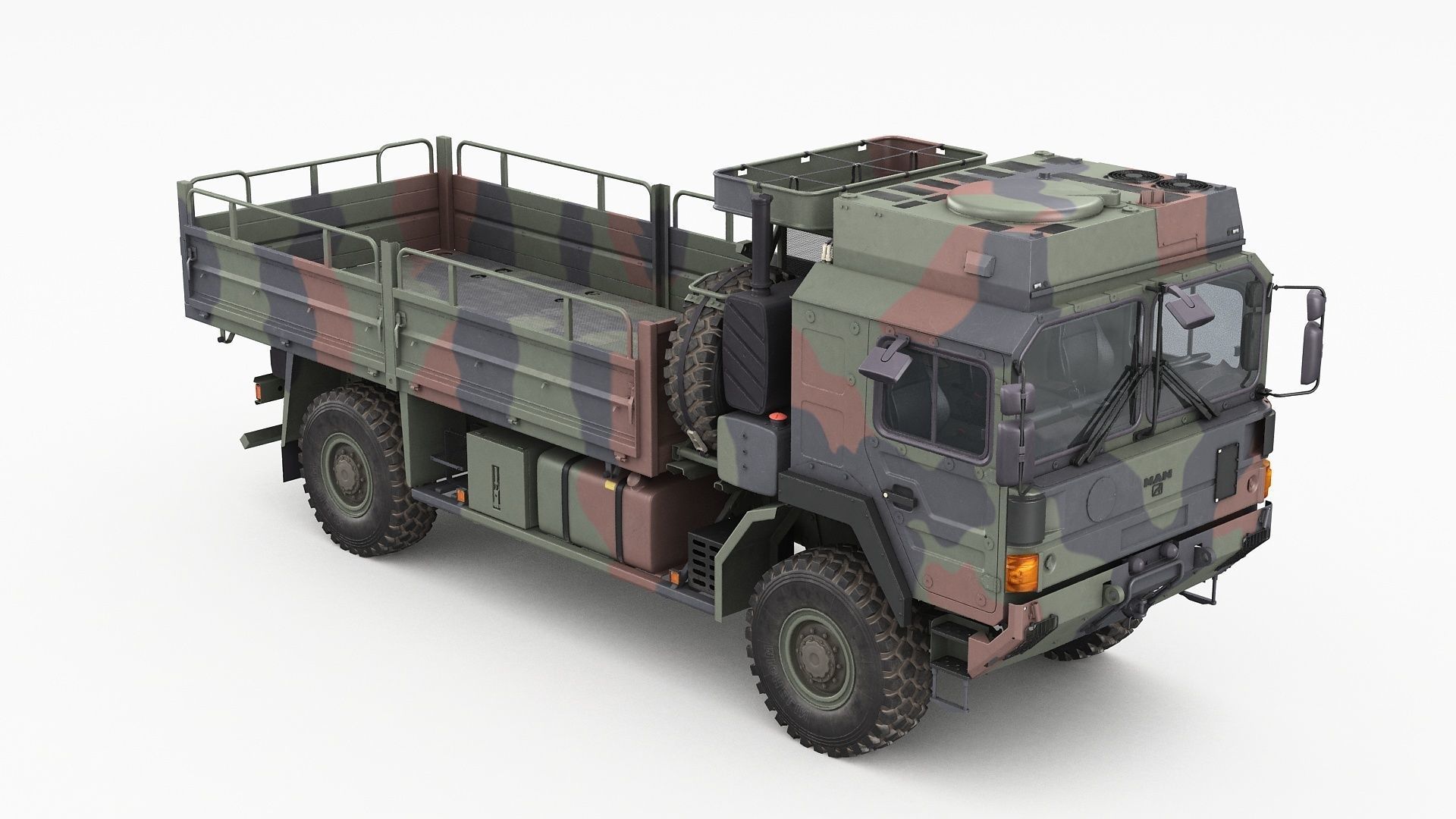 Military truck MAN HX60 3D model_20