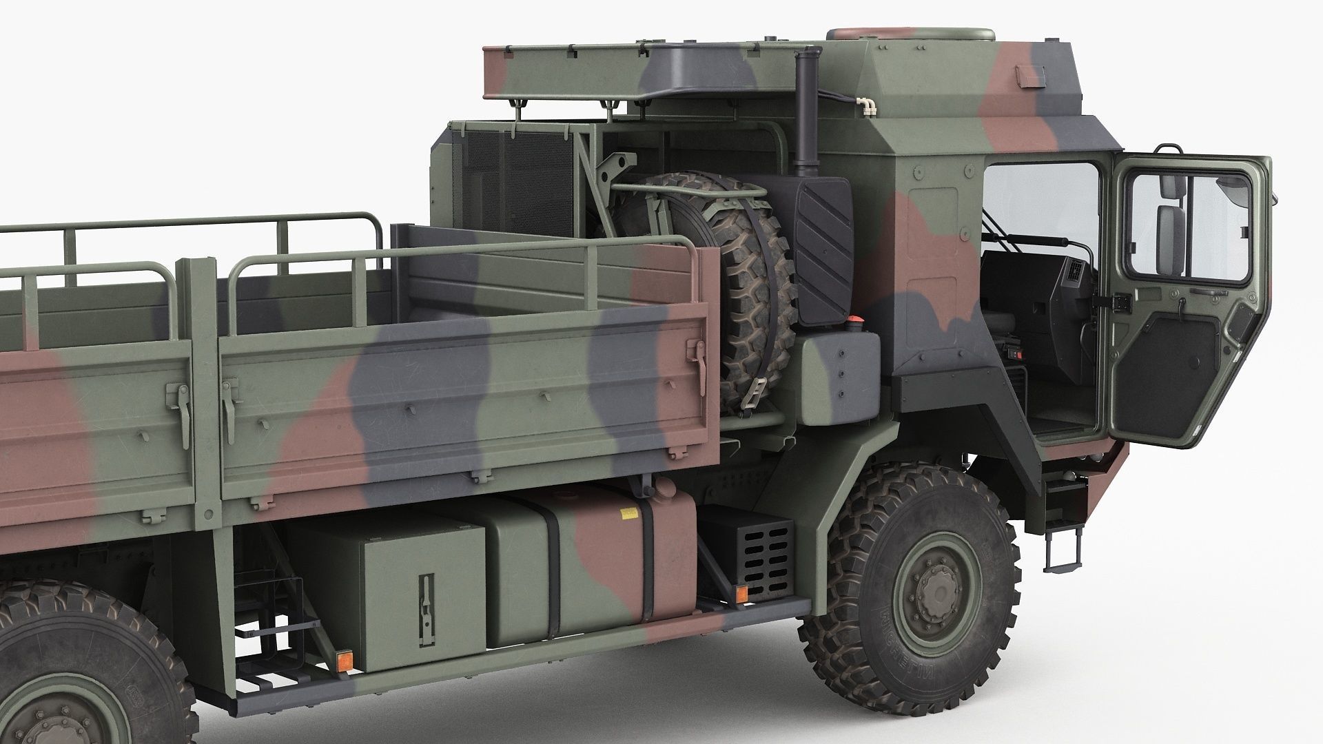 Military truck MAN HX60 3D model_12