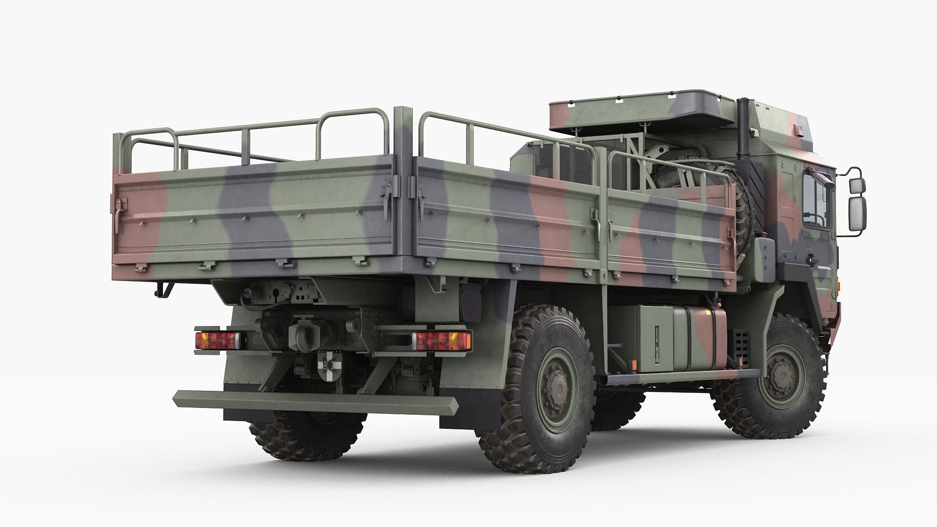 Military truck MAN HX60 3D model_18
