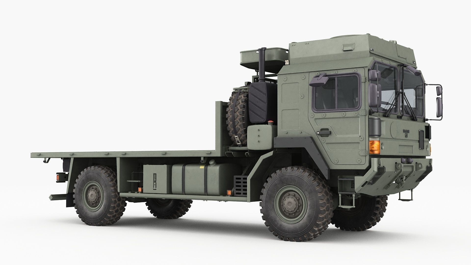 Military truck MAN HX60 3D model_3