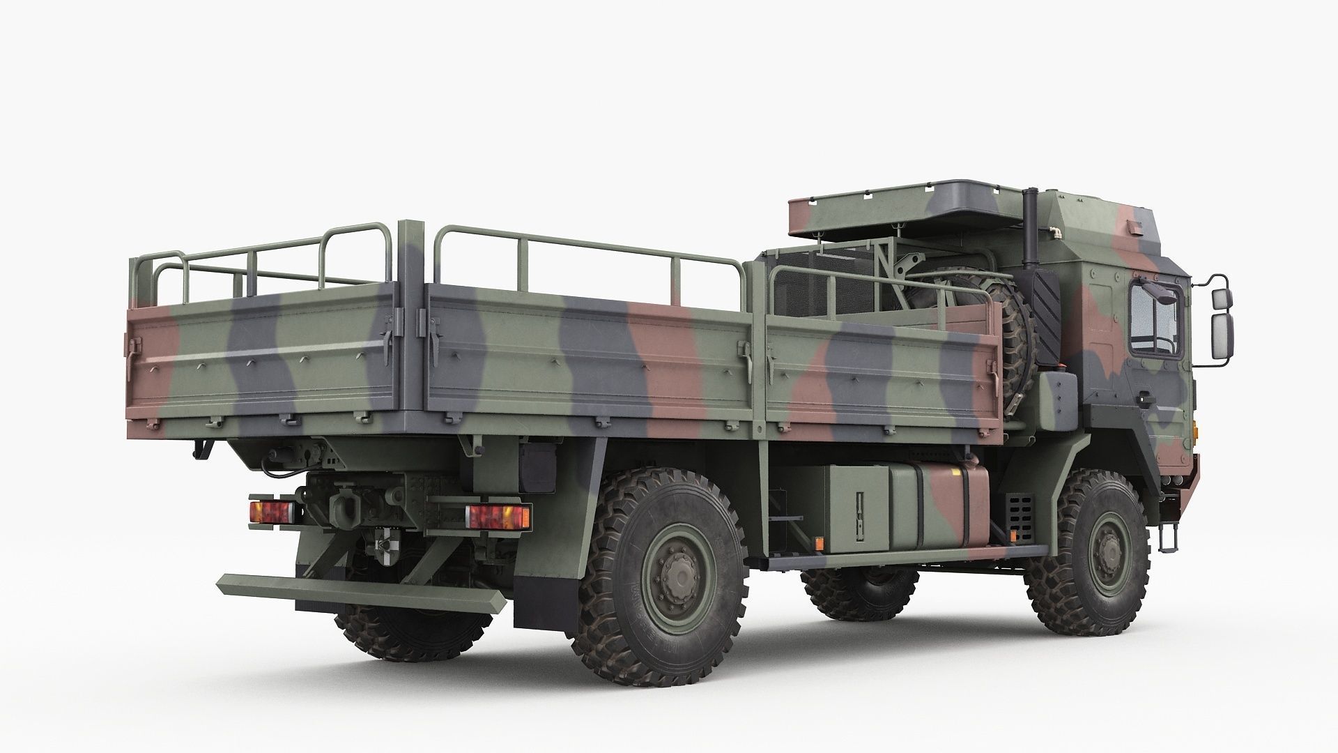 Military truck MAN HX60 3D model_4