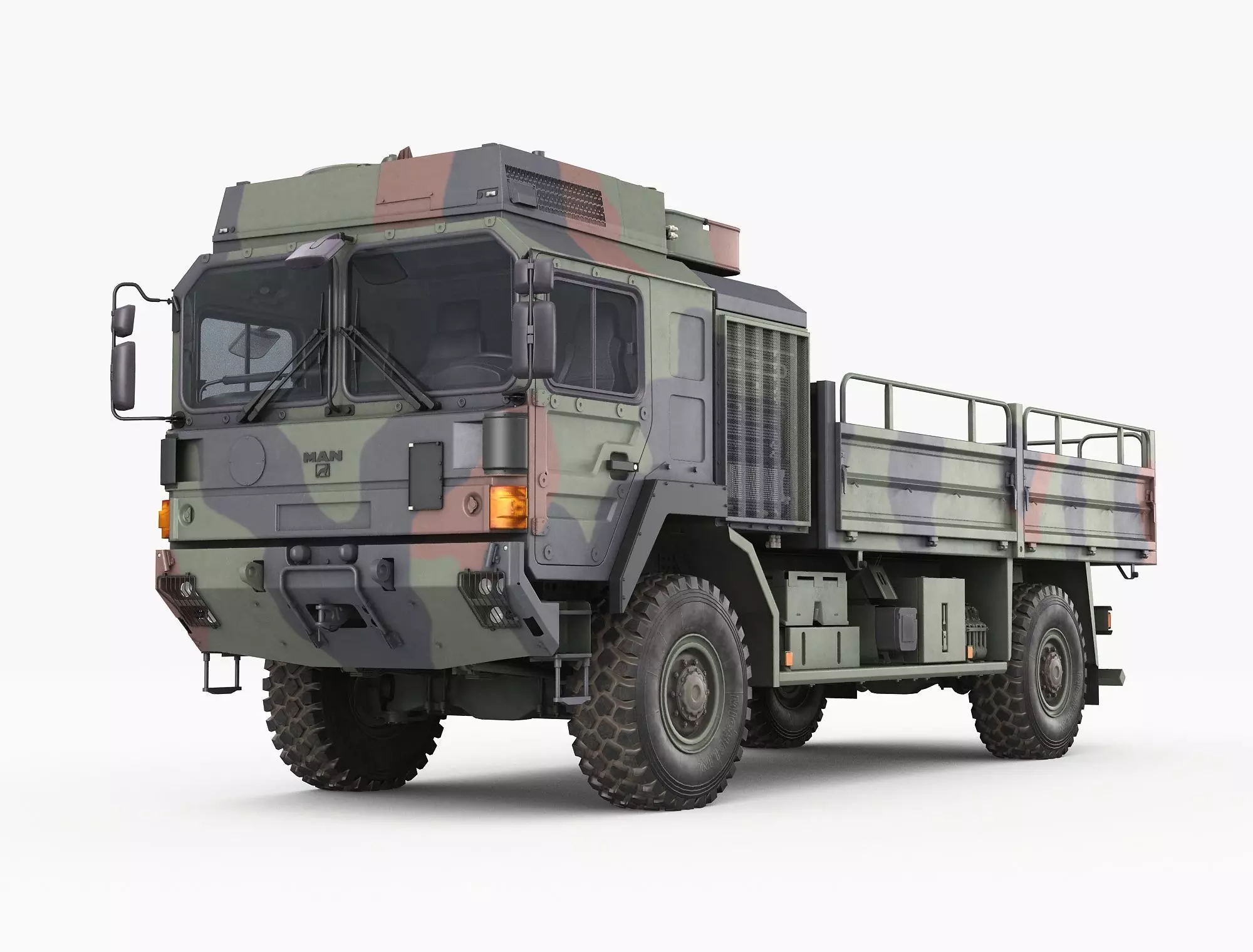 Military truck MAN HX60 3D model_0