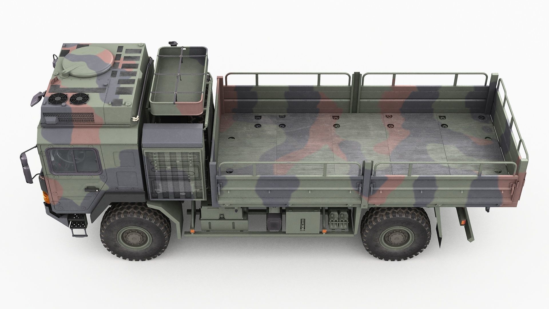 Military truck MAN HX60 3D model_13