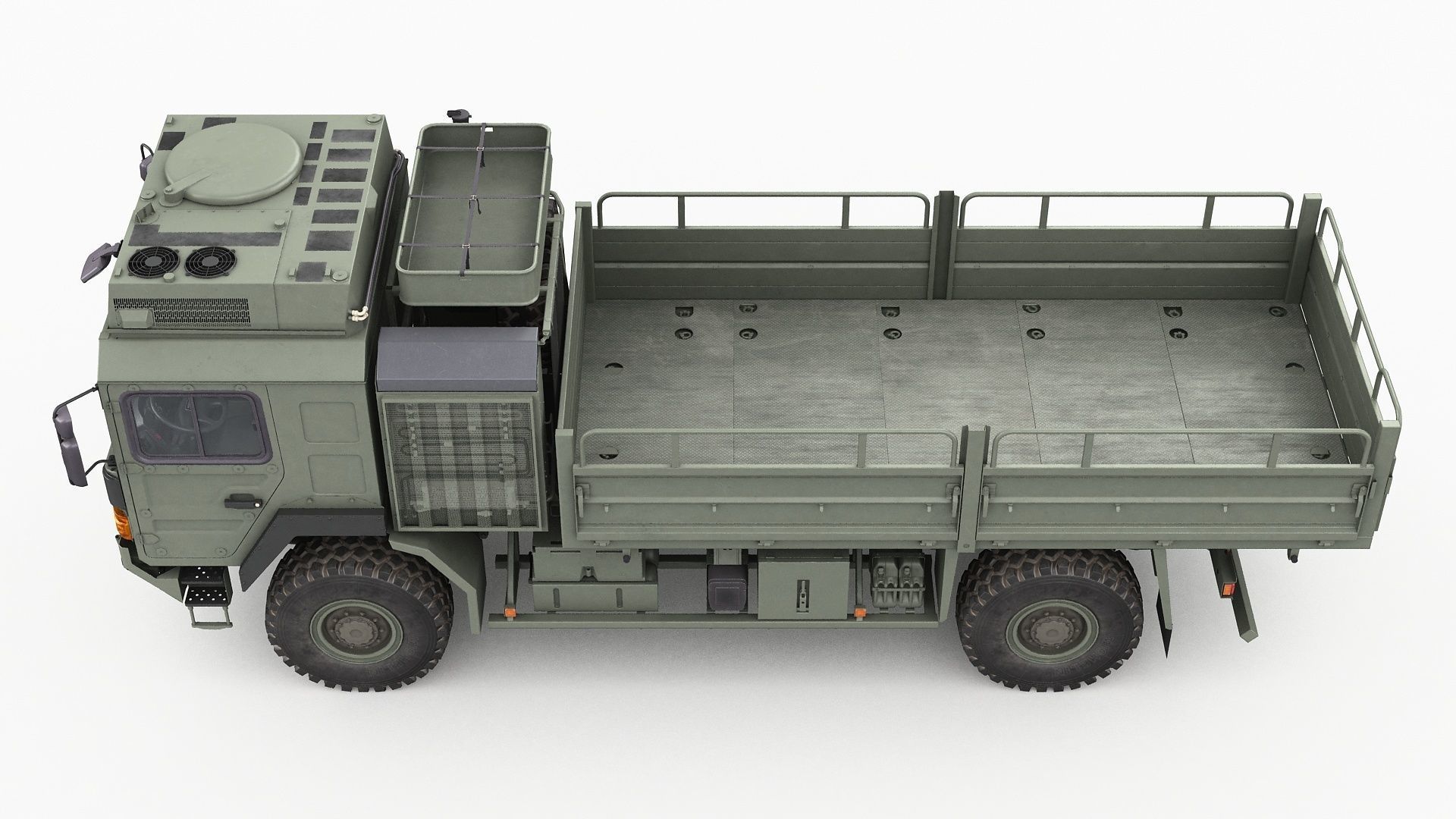 Military truck MAN HX60 3D model_14