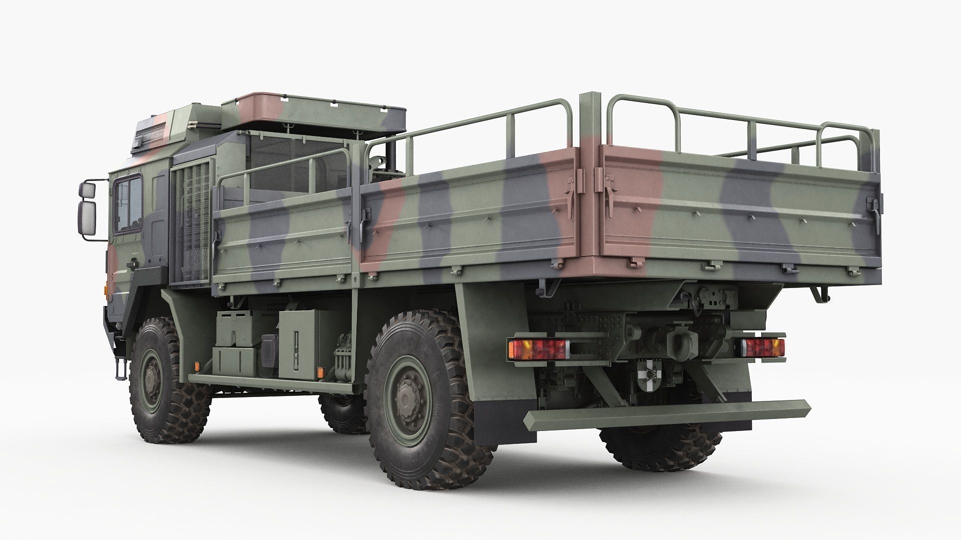 Military truck MAN HX60 3D model_6