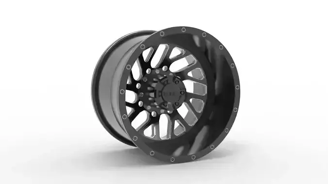 triton dually rear wheem rim model  3D print model