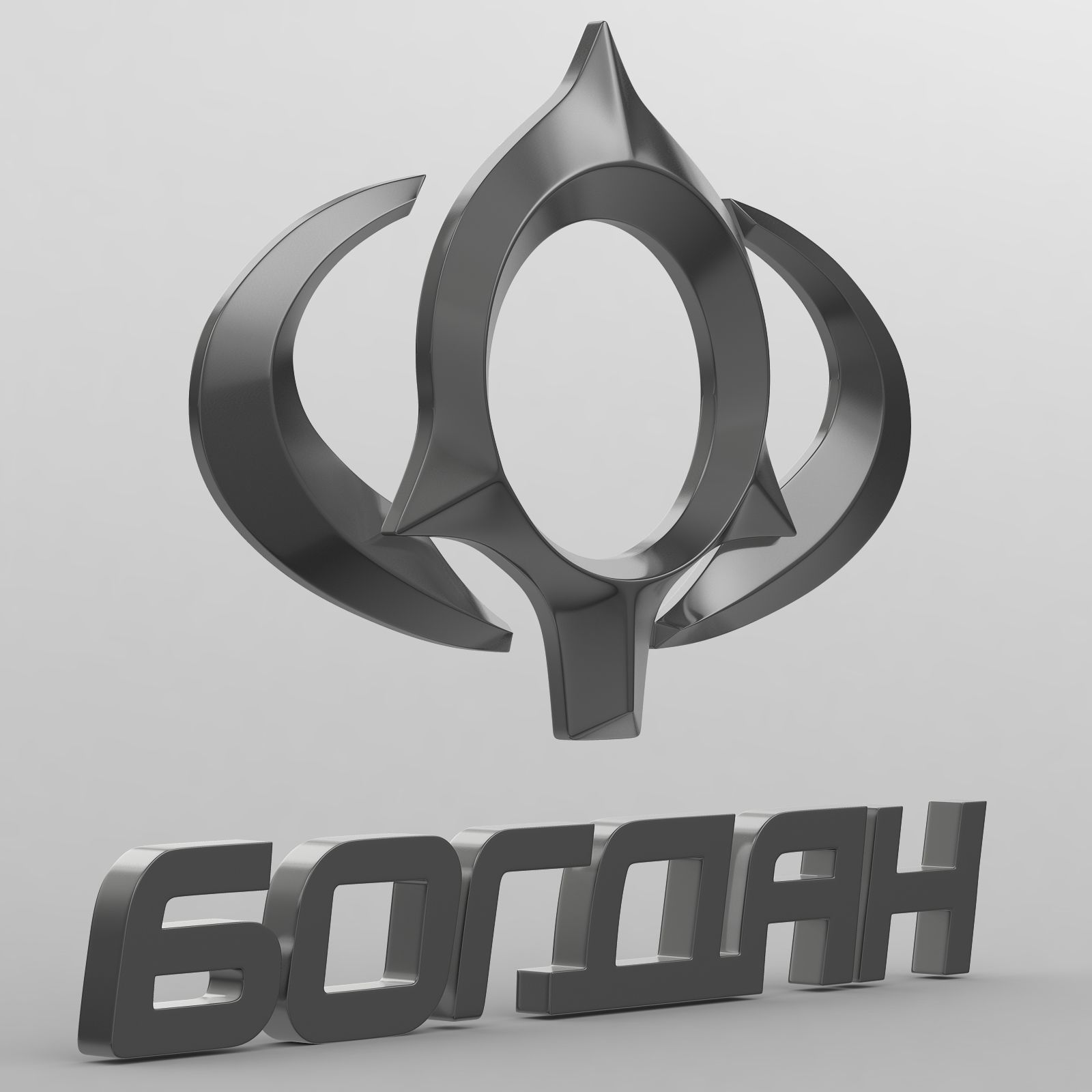 bogdan logo 3D model_7