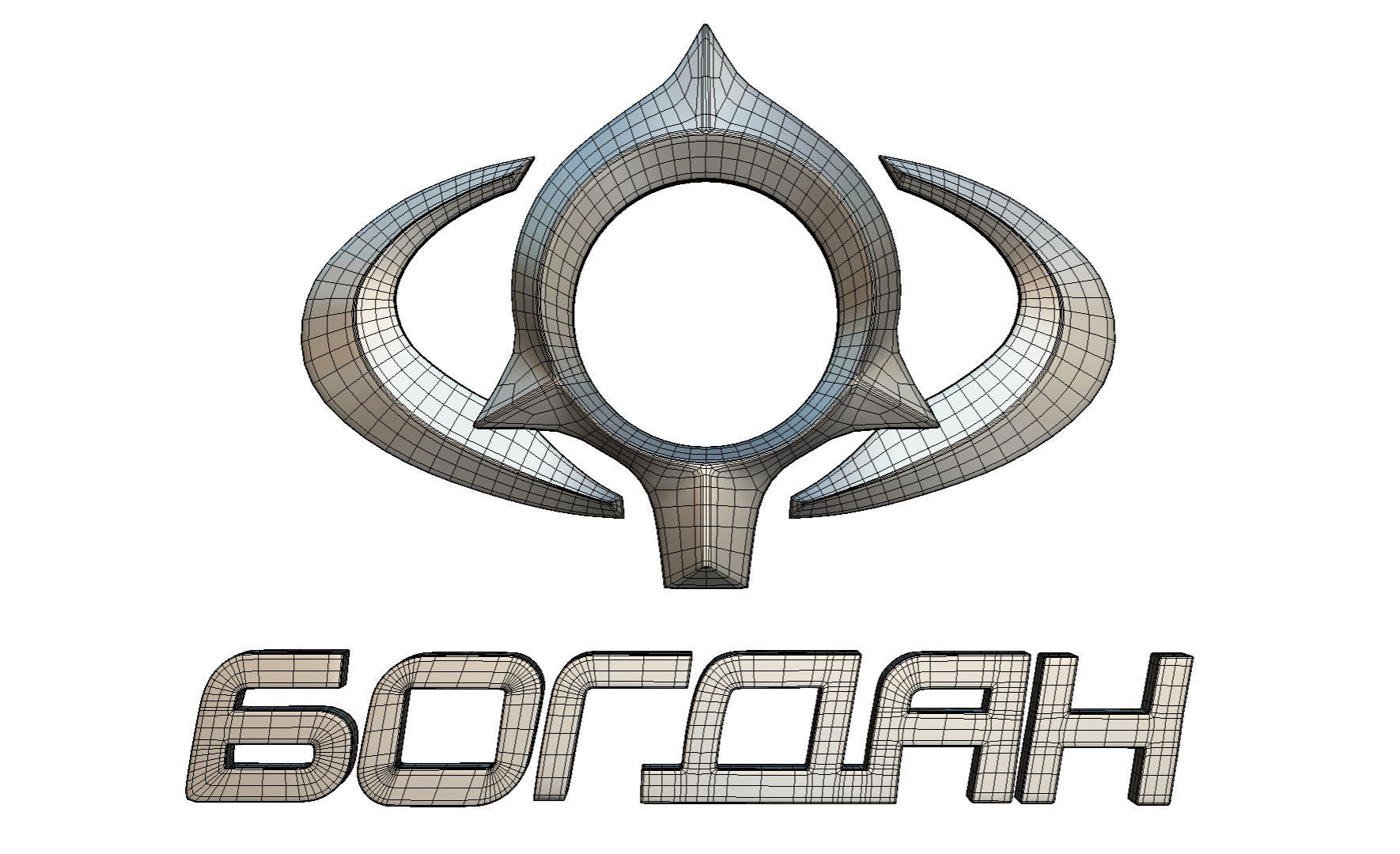 bogdan logo 3D model_6