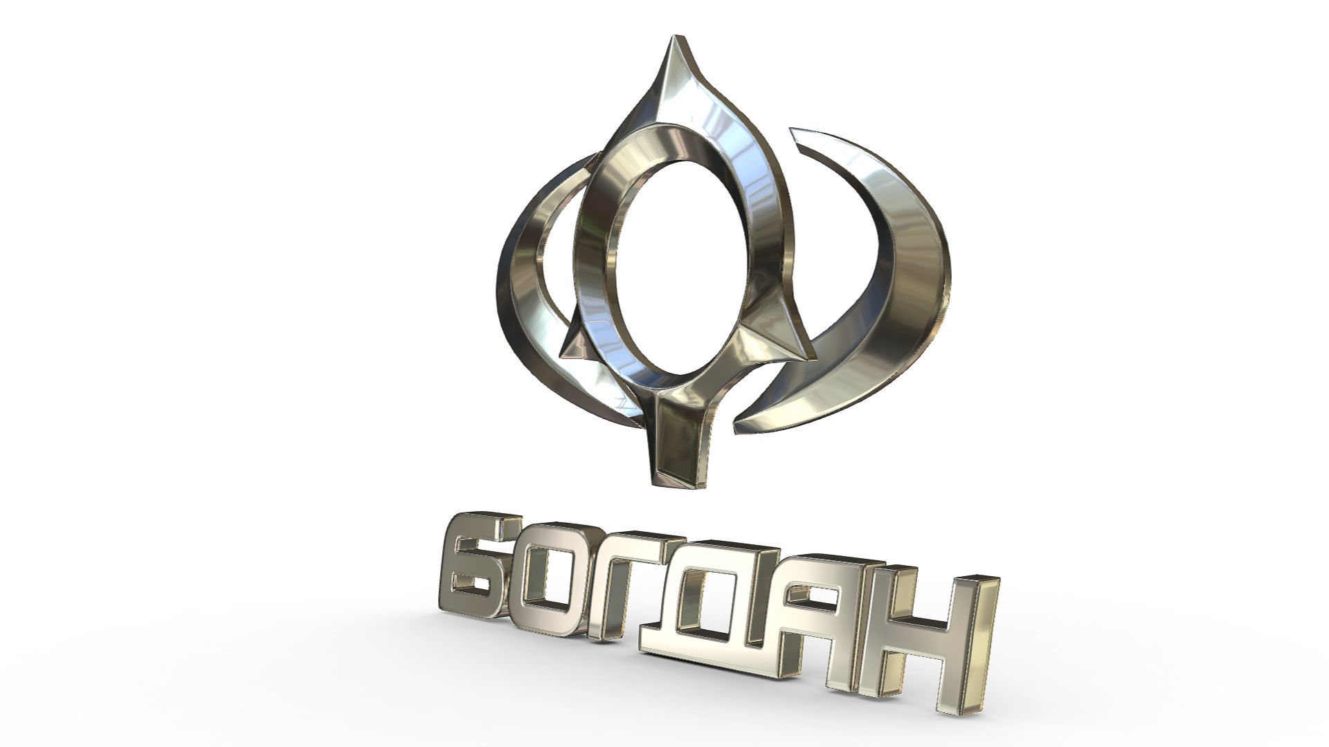 bogdan logo 3D model_2