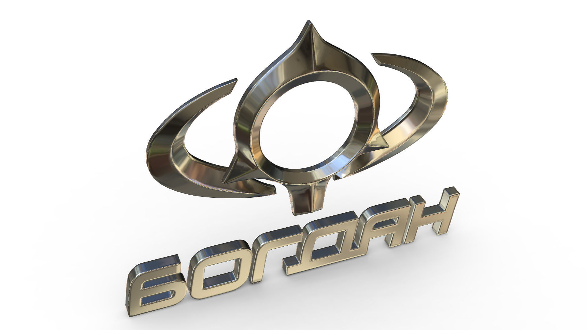 bogdan logo 3D model_3