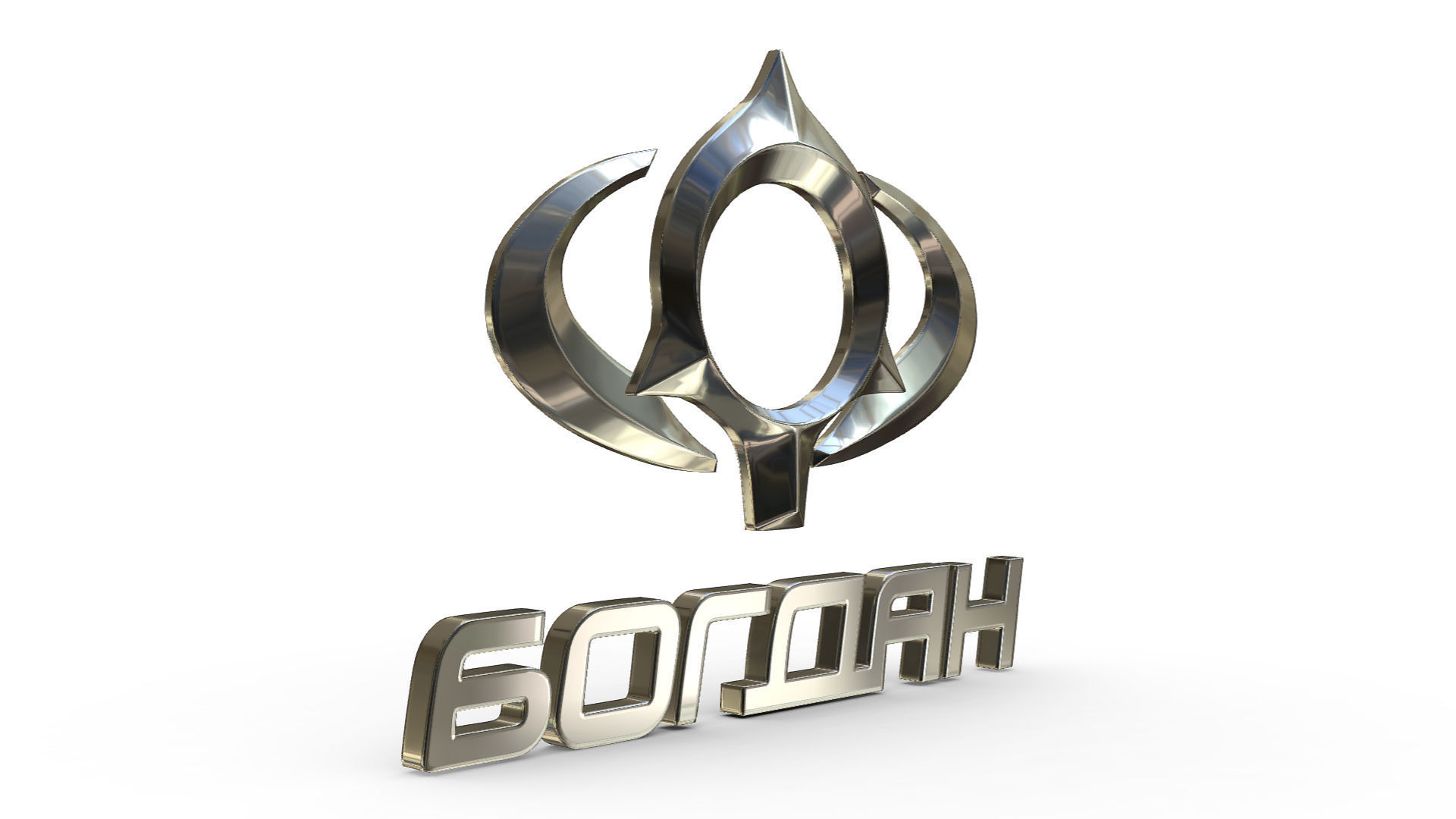 bogdan logo 3D model_1