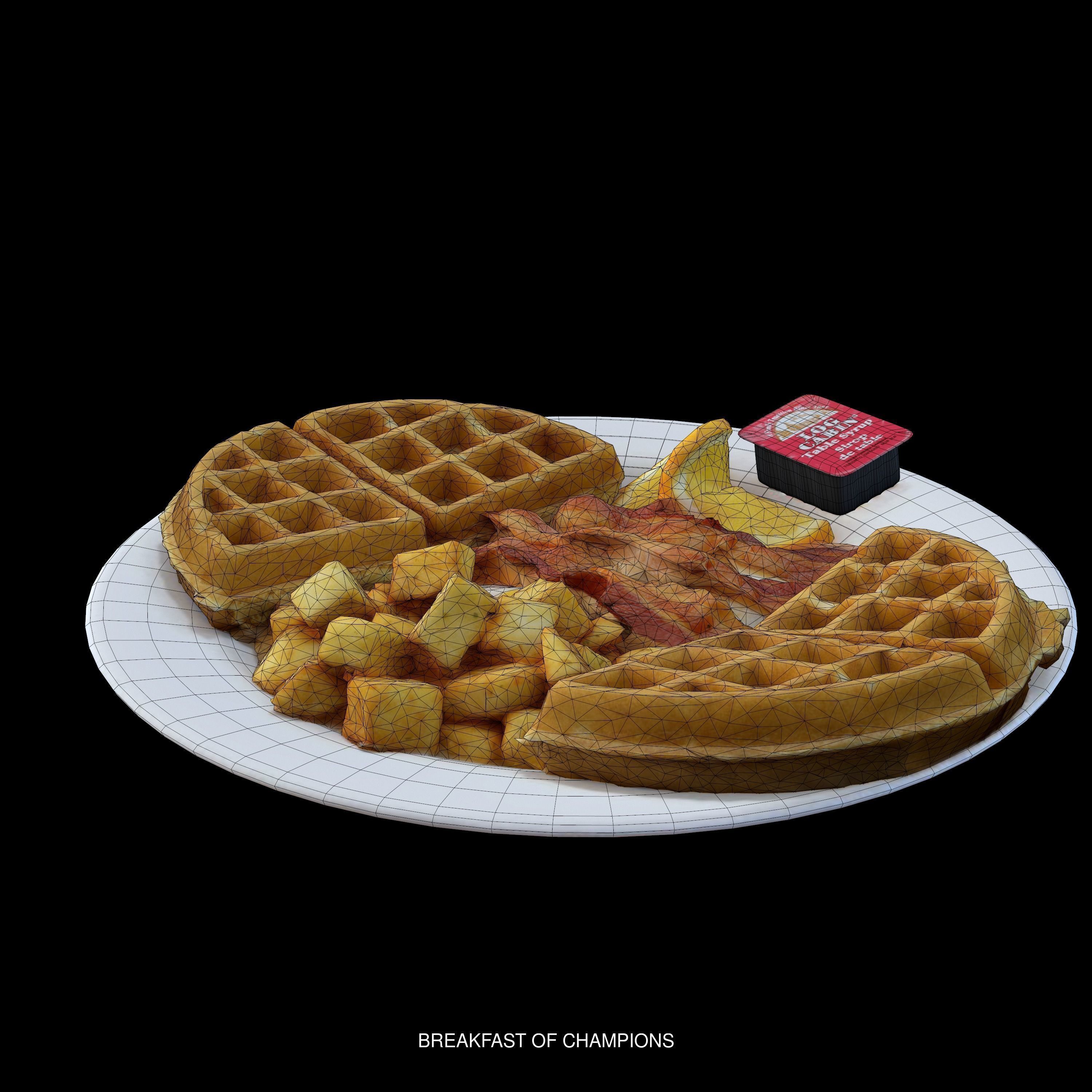 High quality pack of restaurant 3d food models  3D Model Collection_118