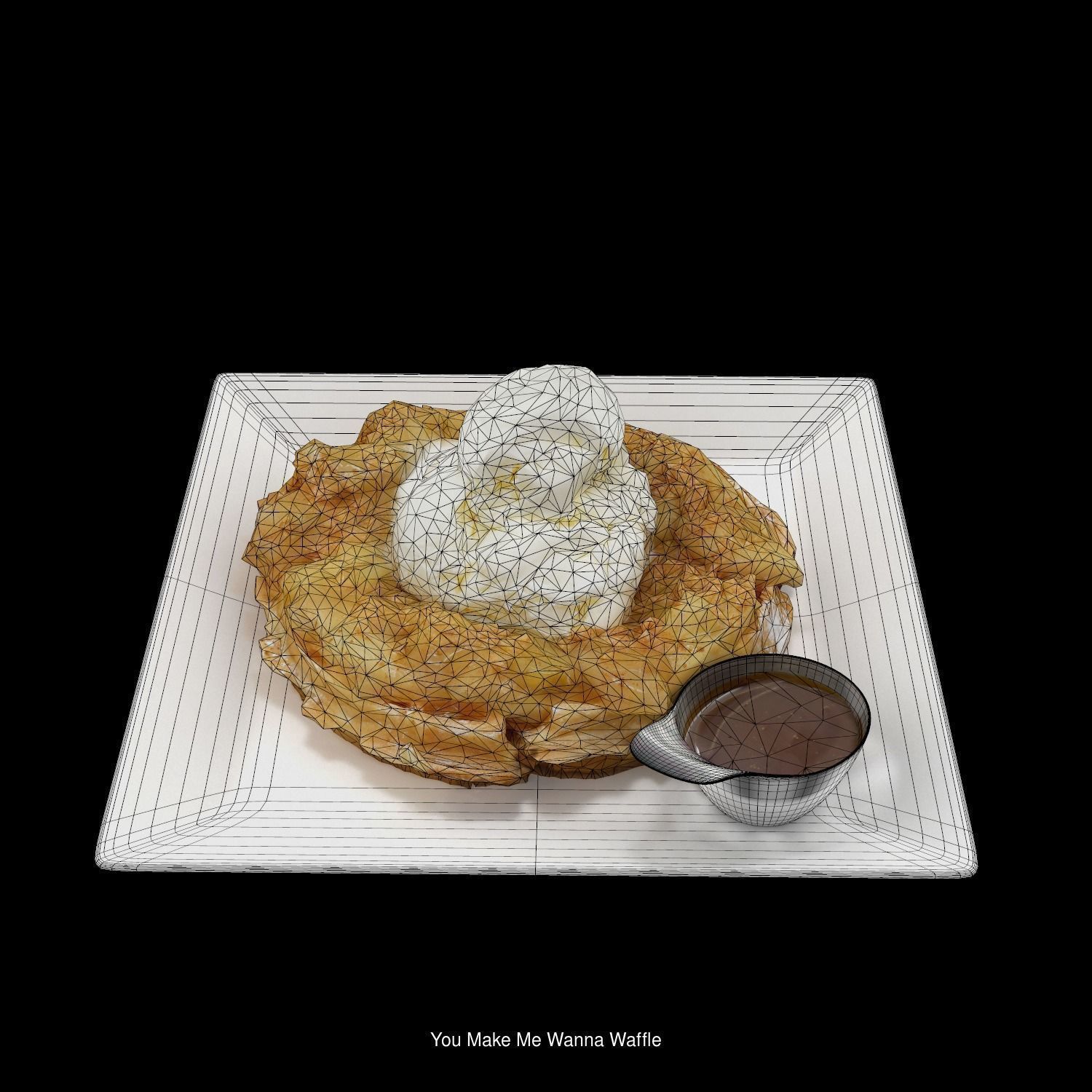 High quality pack of restaurant 3d food models  3D Model Collection_166