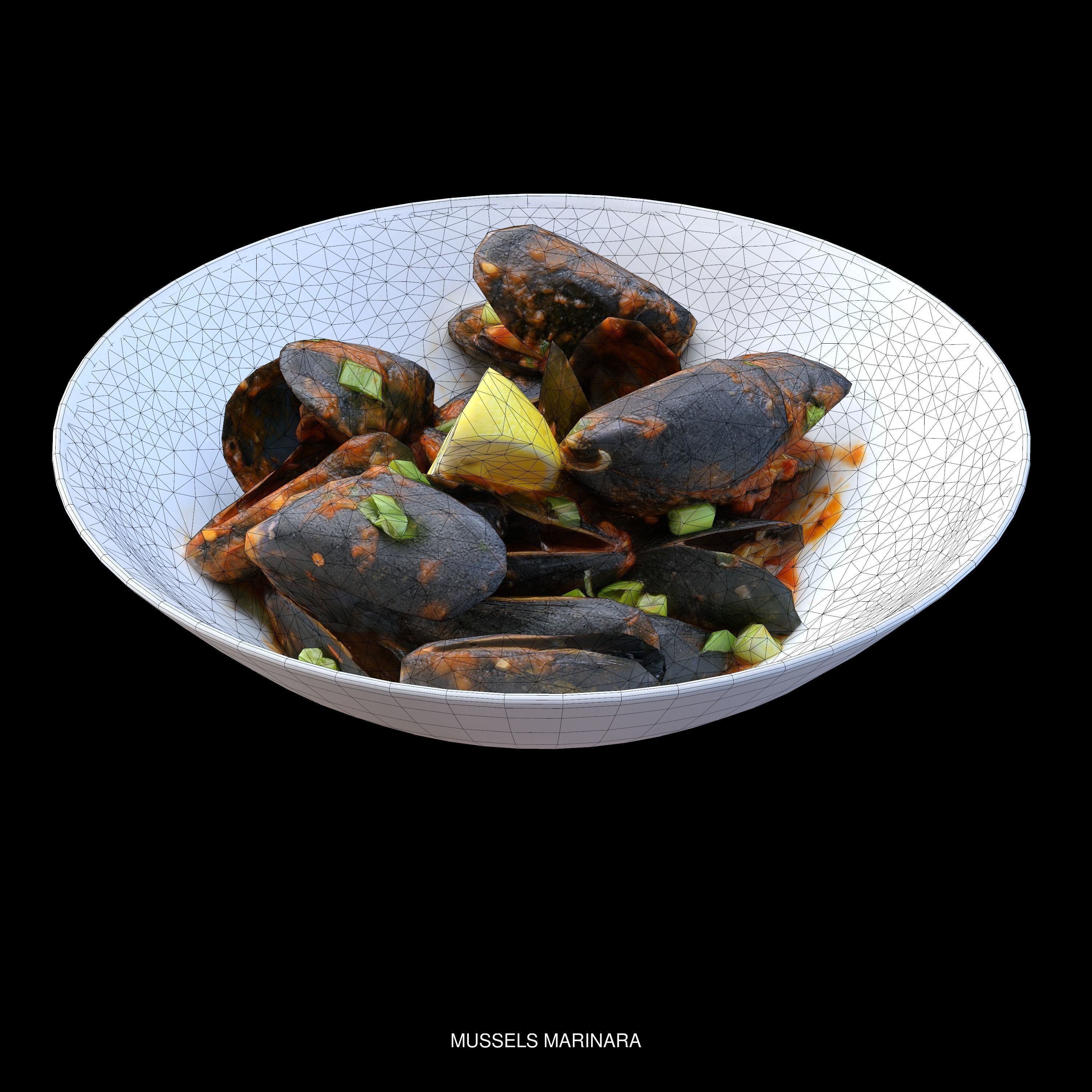 High quality pack of restaurant 3d food models  3D Model Collection_126