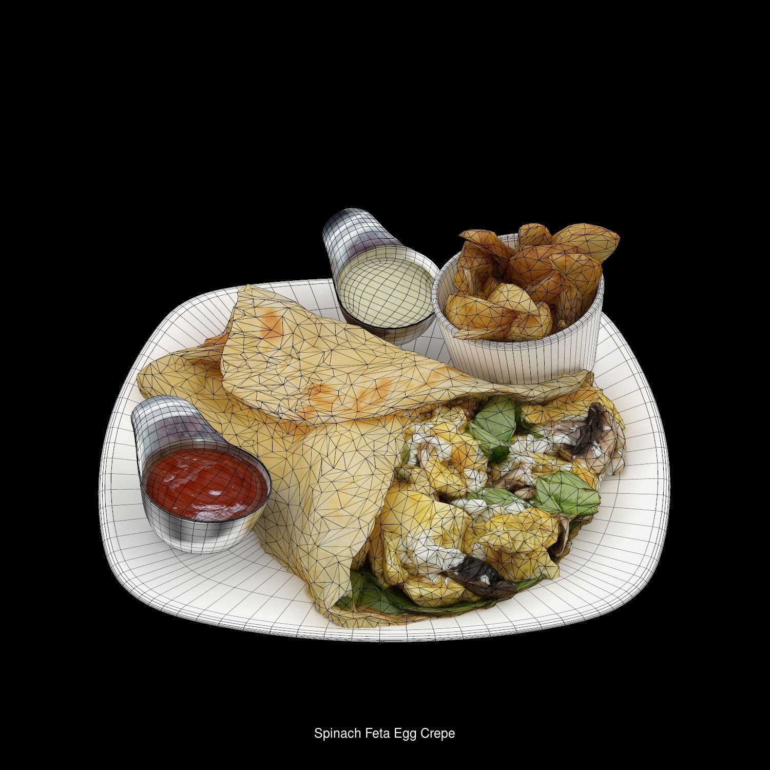 High quality pack of restaurant 3d food models  3D Model Collection_164