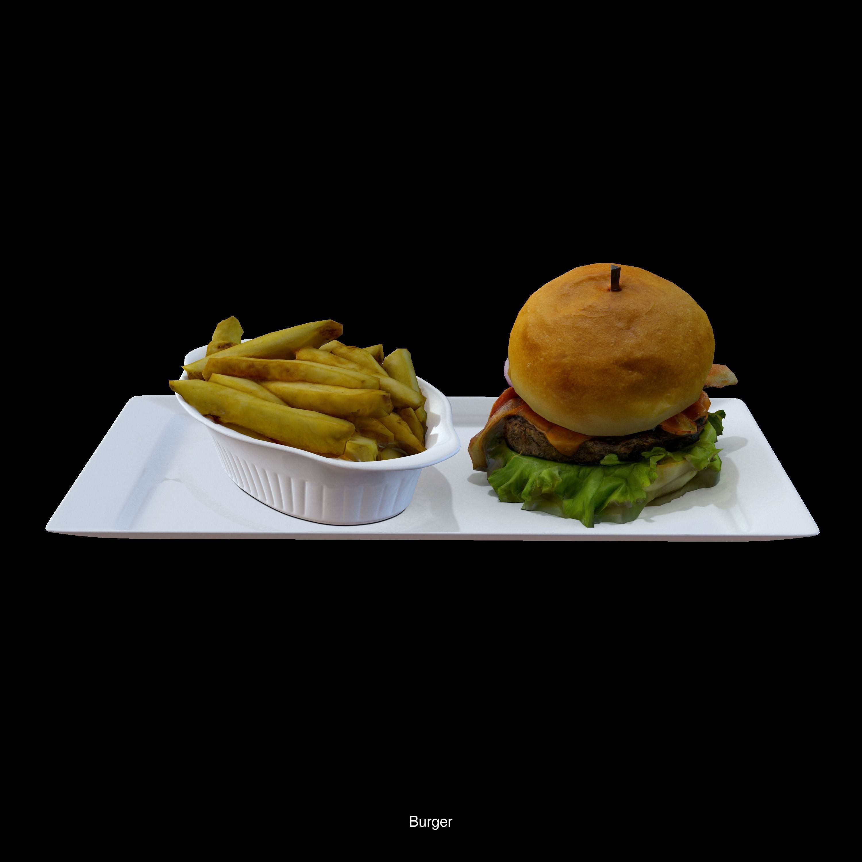 High quality pack of restaurant 3d food models  3D Model Collection_120