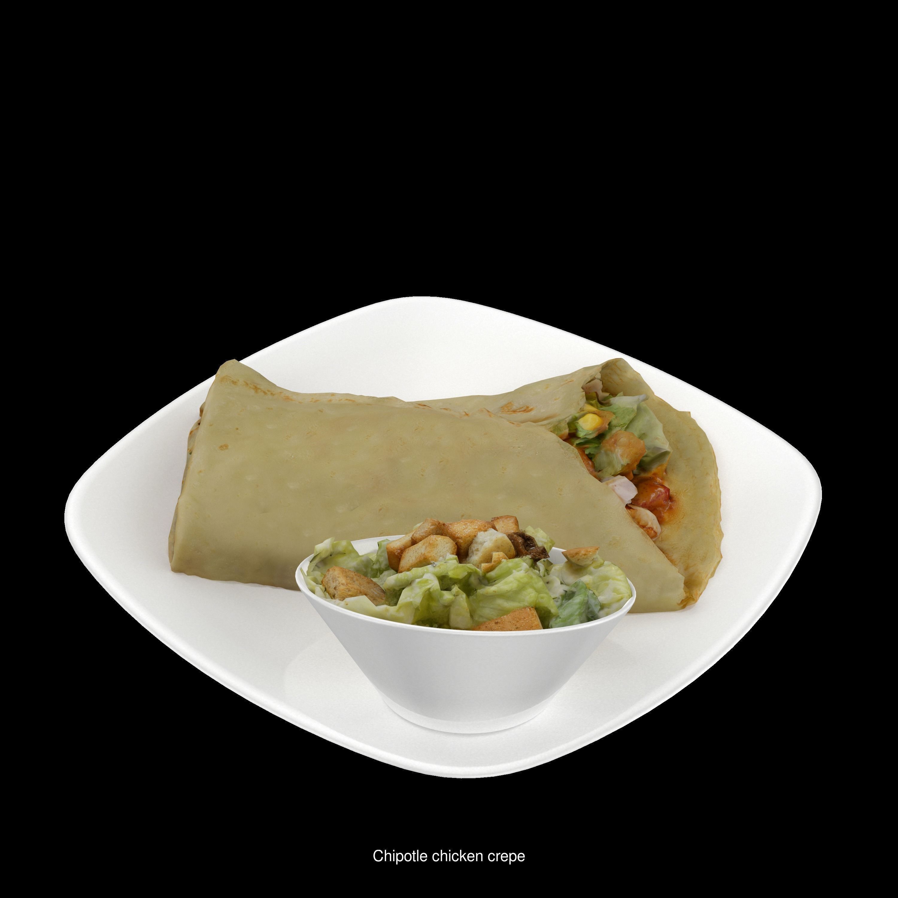 High quality pack of restaurant 3d food models  3D Model Collection_153