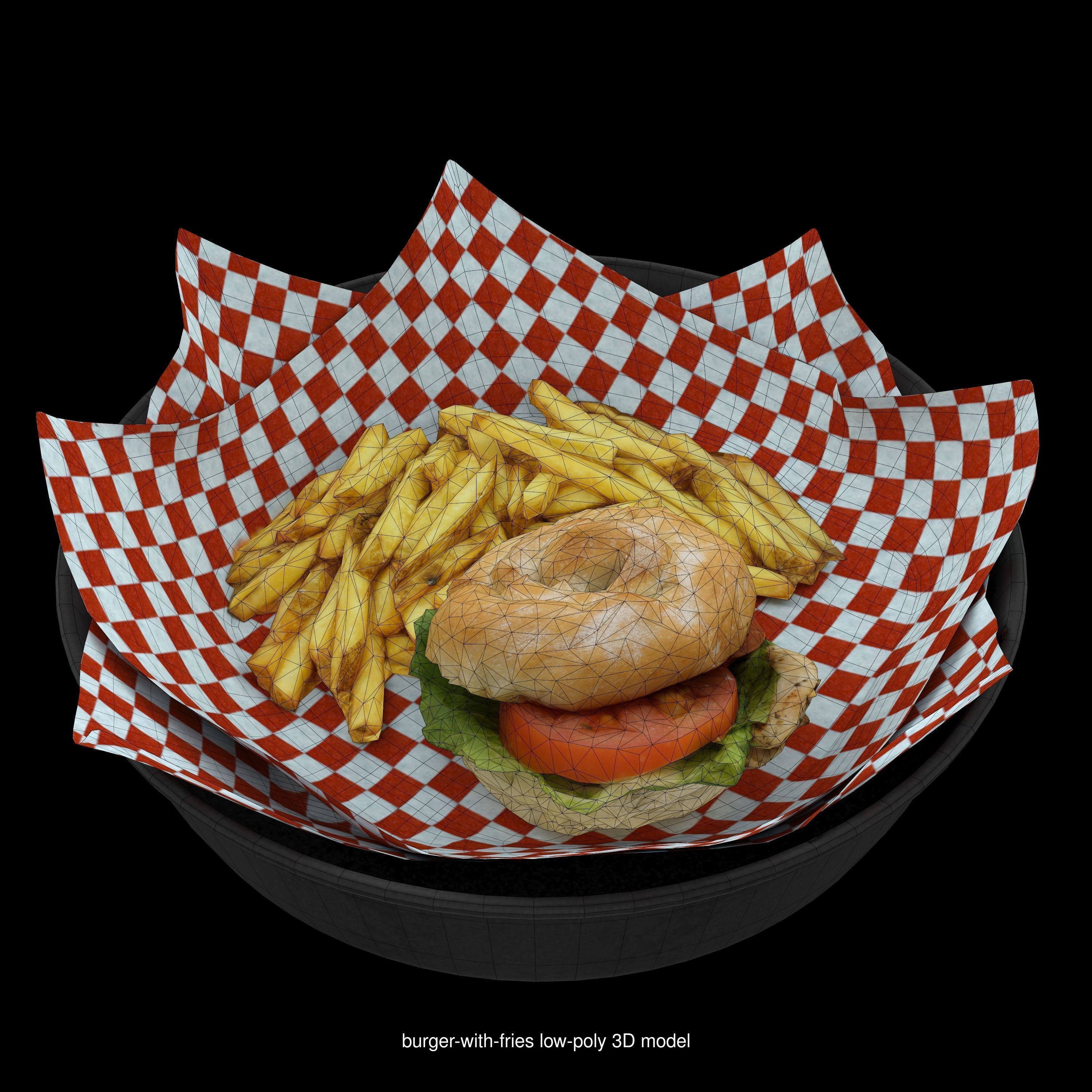 High quality pack of restaurant 3d food models  3D Model Collection_151