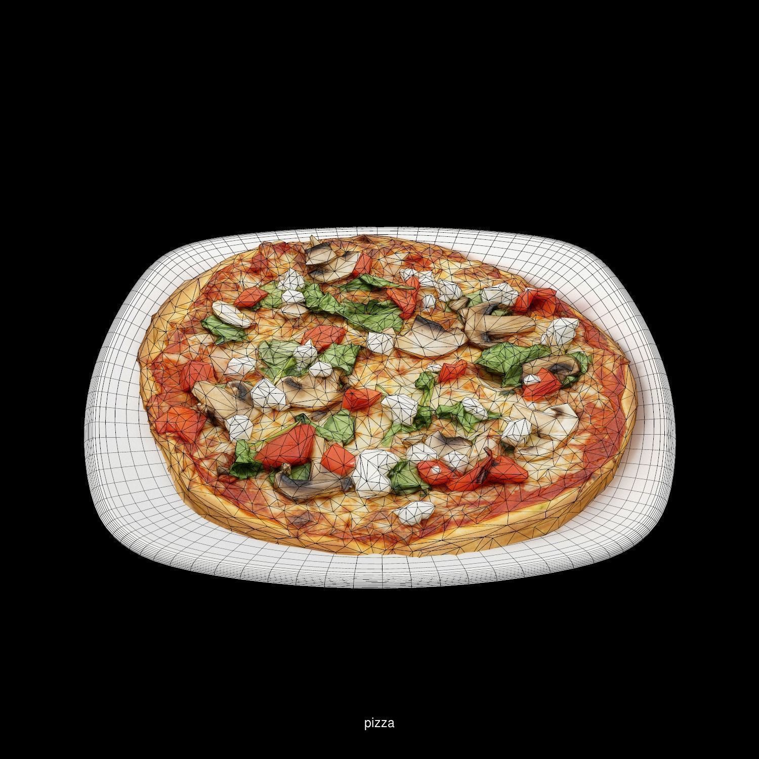 High quality pack of restaurant 3d food models  3D Model Collection_173