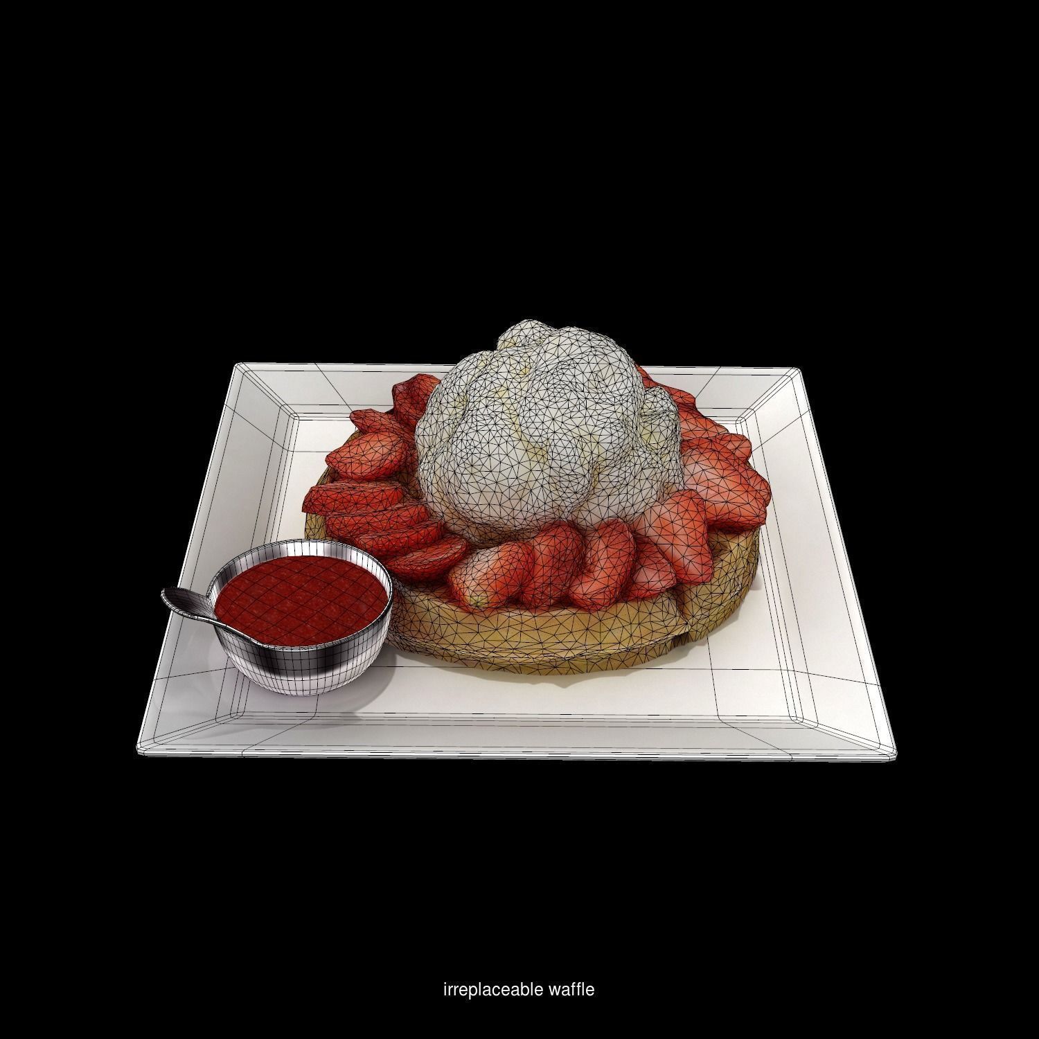 High quality pack of restaurant 3d food models  3D Model Collection_88