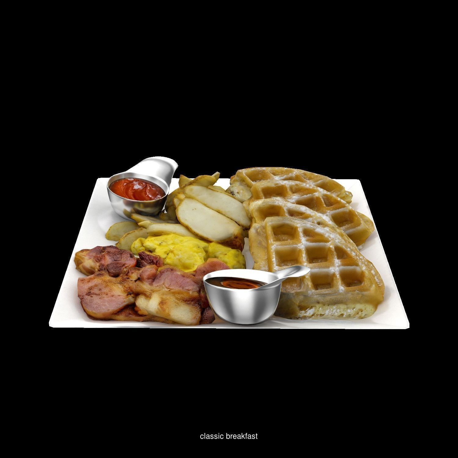 High quality pack of restaurant 3d food models  3D Model Collection_161