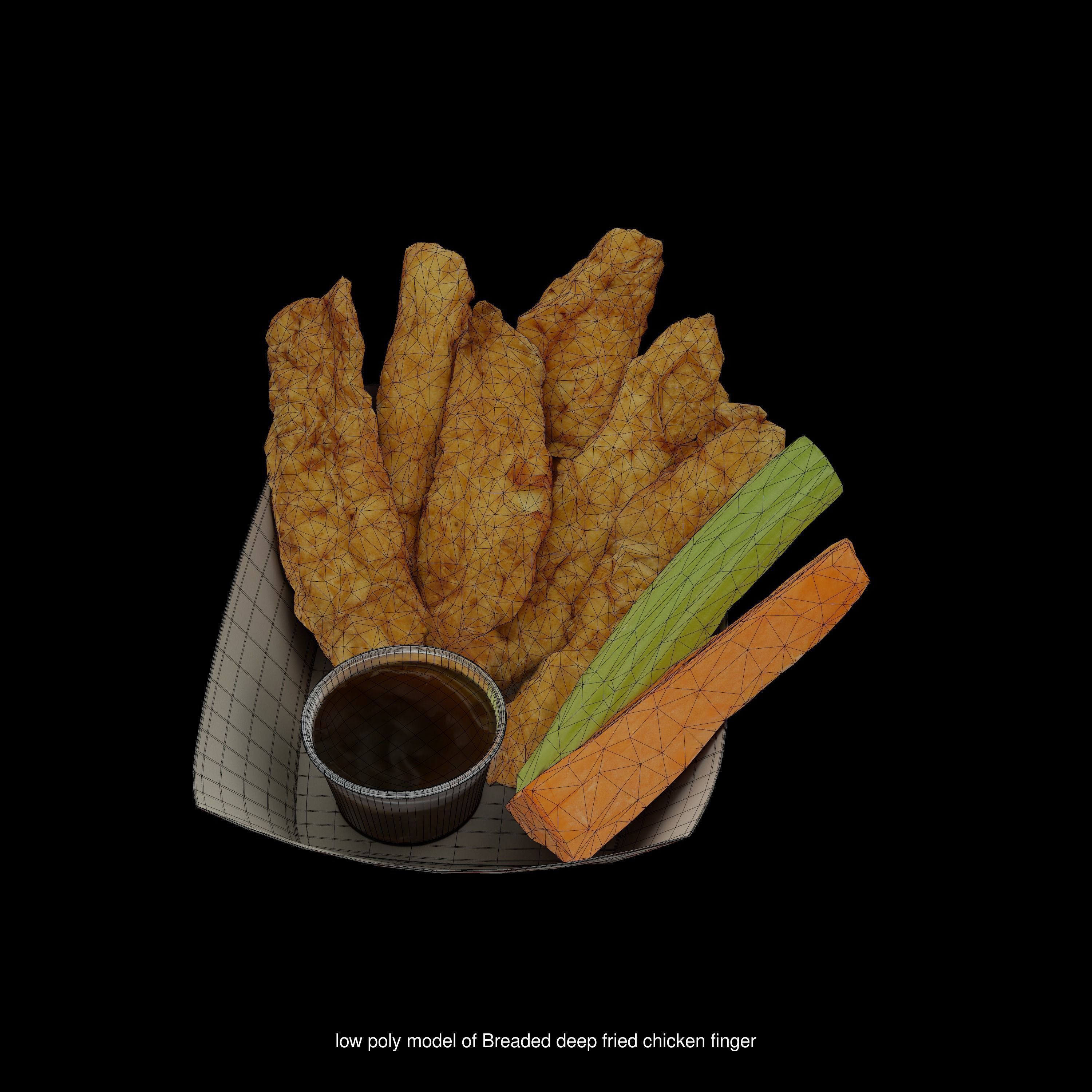 High quality pack of restaurant 3d food models  3D Model Collection_149