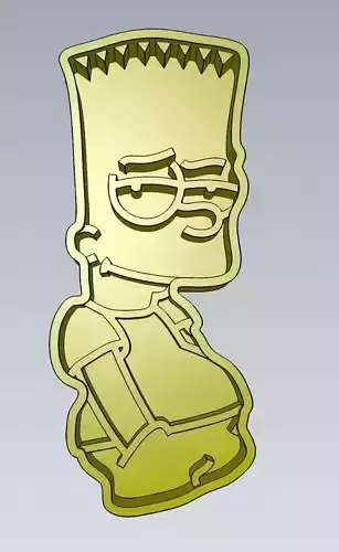Wonderful Simpsons Character Bart Simpson Cookie Cutter 