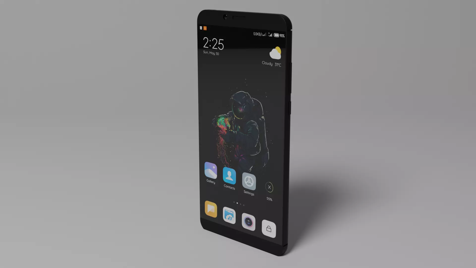 Xiaomi Redmi 6A Android Smart Phone Free low-poly 3D model
