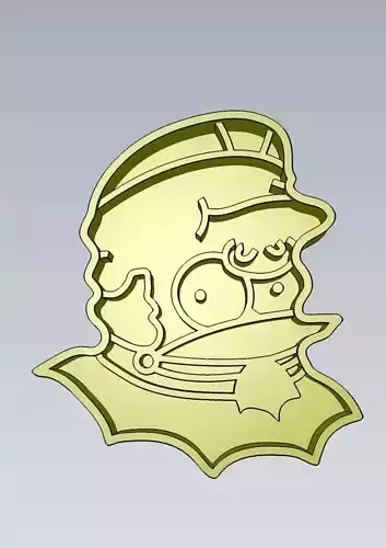 Wonderful Simpsons Character Chief Clancy Cookie Cutter 