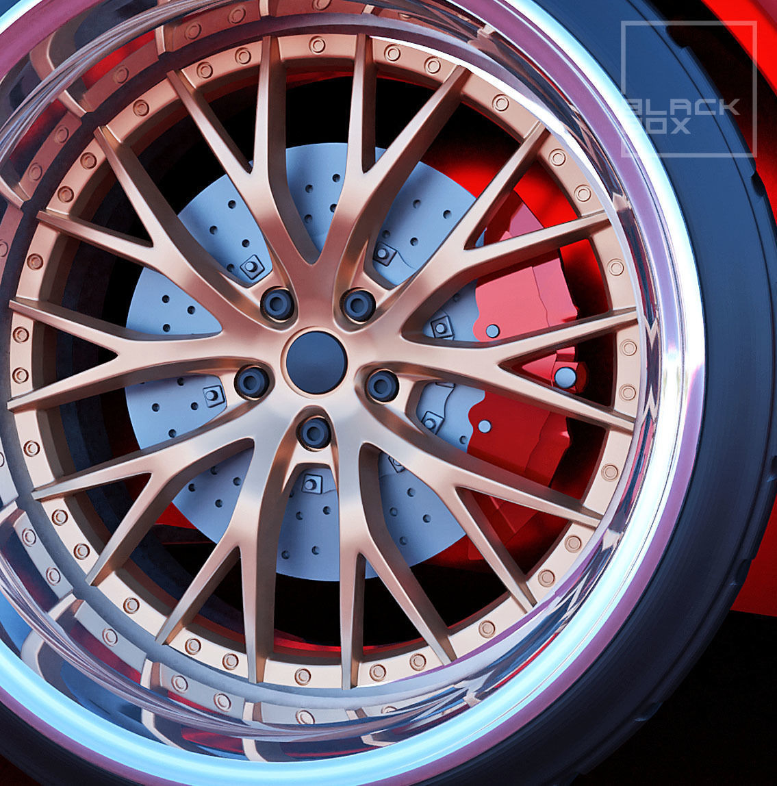 LXS WHEEL SET FRONT AND REAR 3 OFFSETS STL Miniatures 3D print model_4