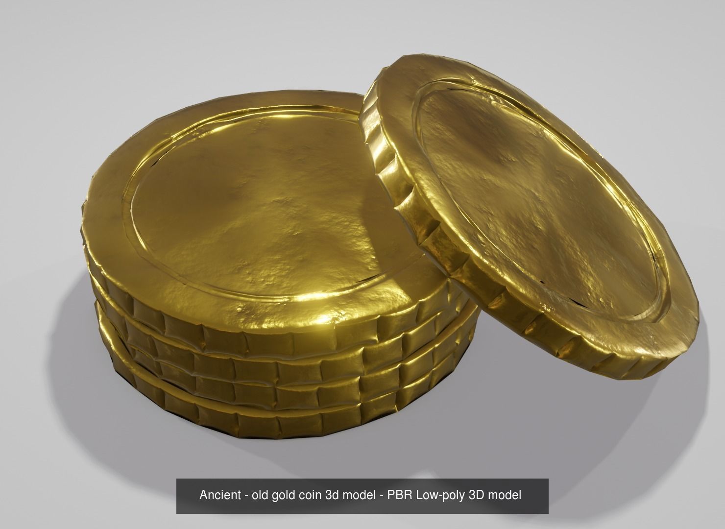 ancient coins - old coins - bronze - silver- gold 3D Model Collection_2