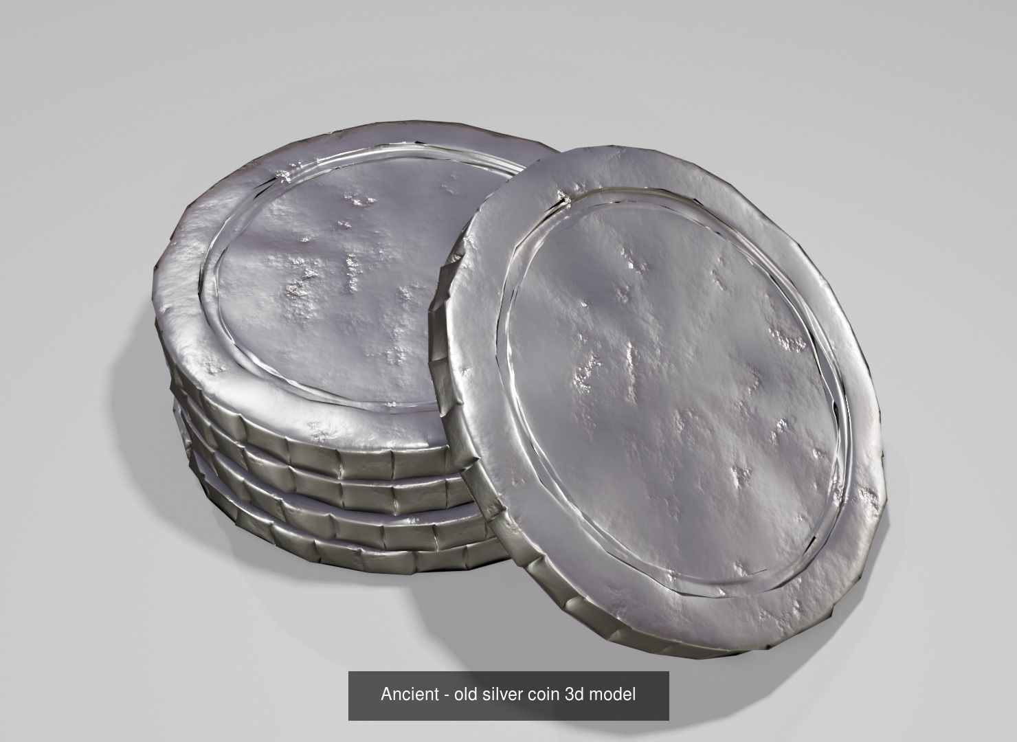 ancient coins - old coins - bronze - silver- gold 3D Model Collection_3