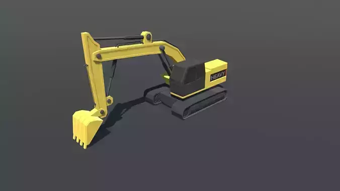 Excavator Lowpoly