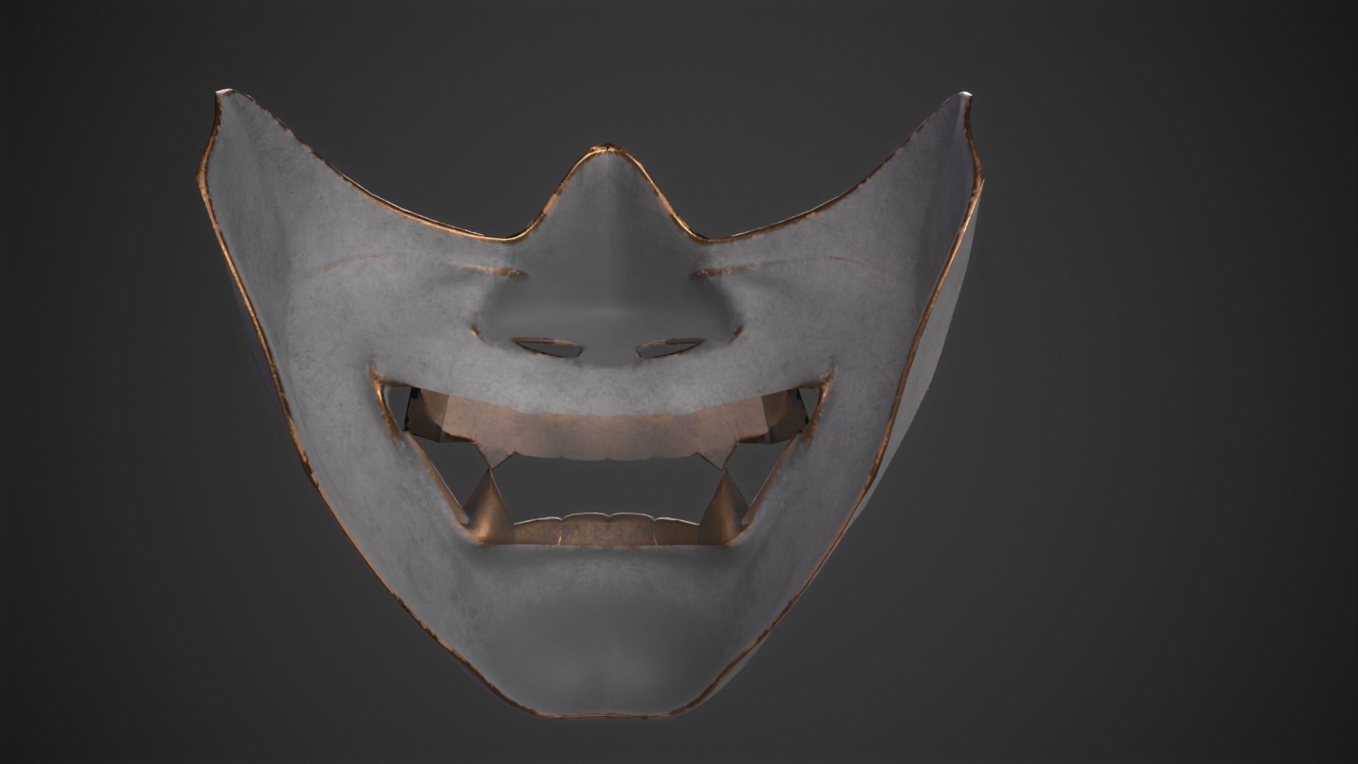 Hannya mask 3D print model_9