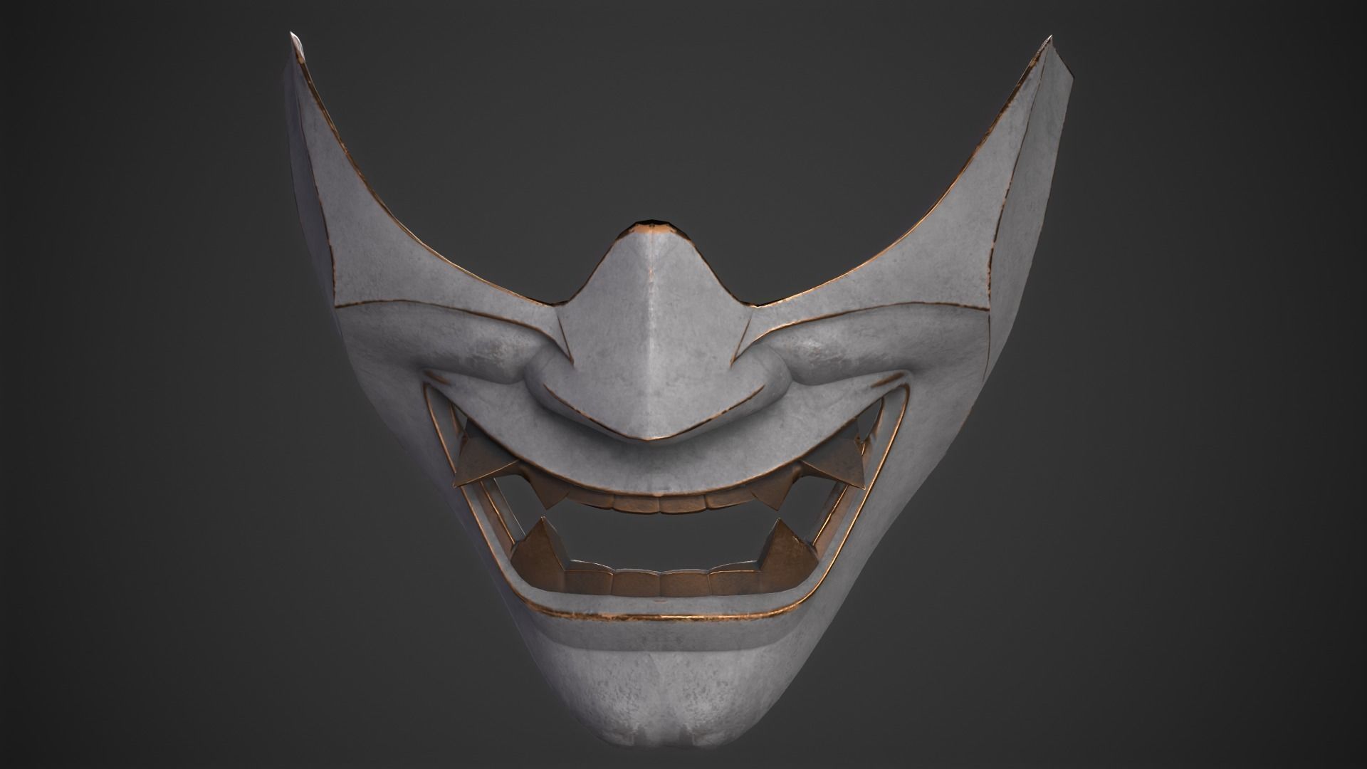Hannya mask 3D print model_3