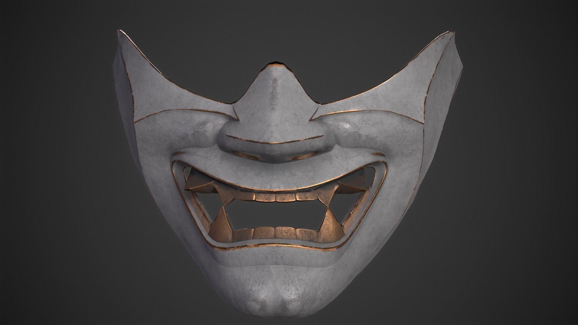 Hannya mask 3D print model_2