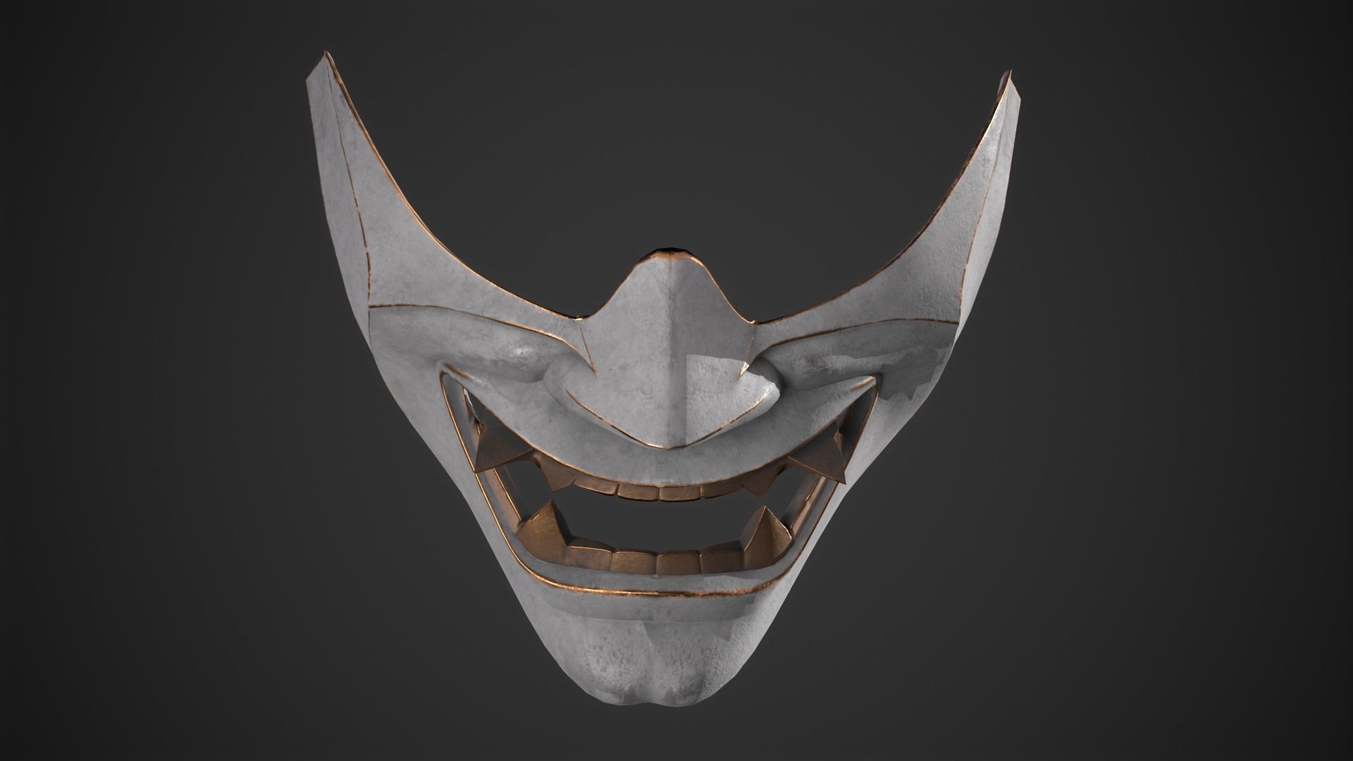 Hannya mask 3D print model_11