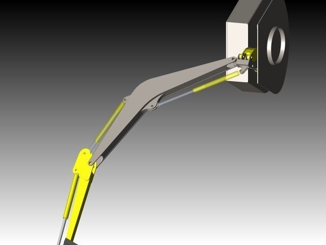 Excavator Project Free 3D model_10