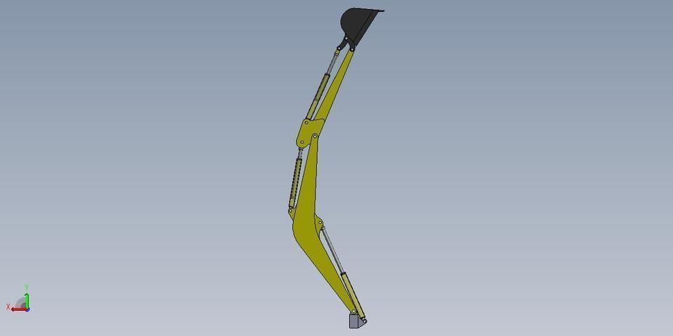 Excavator Project Free 3D model_1