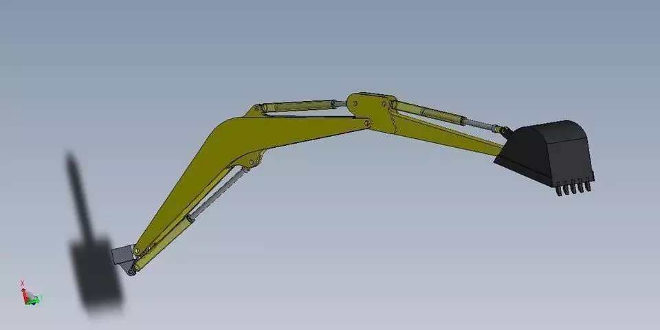 Excavator Project Free 3D model_0