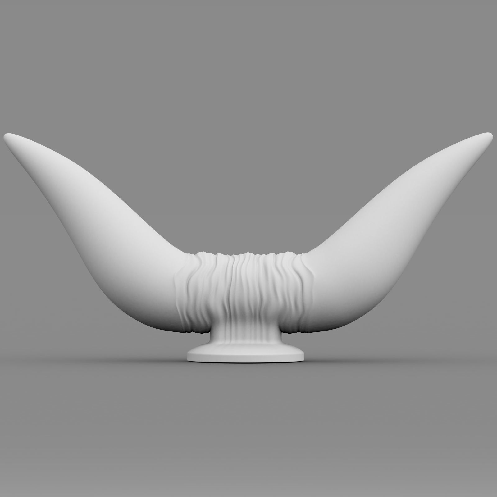 bull hood ornament 3D model_8