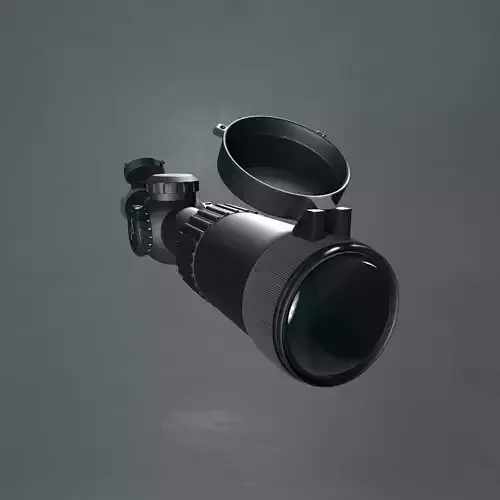 Tactical Rifle Scope 3D Model 3D model