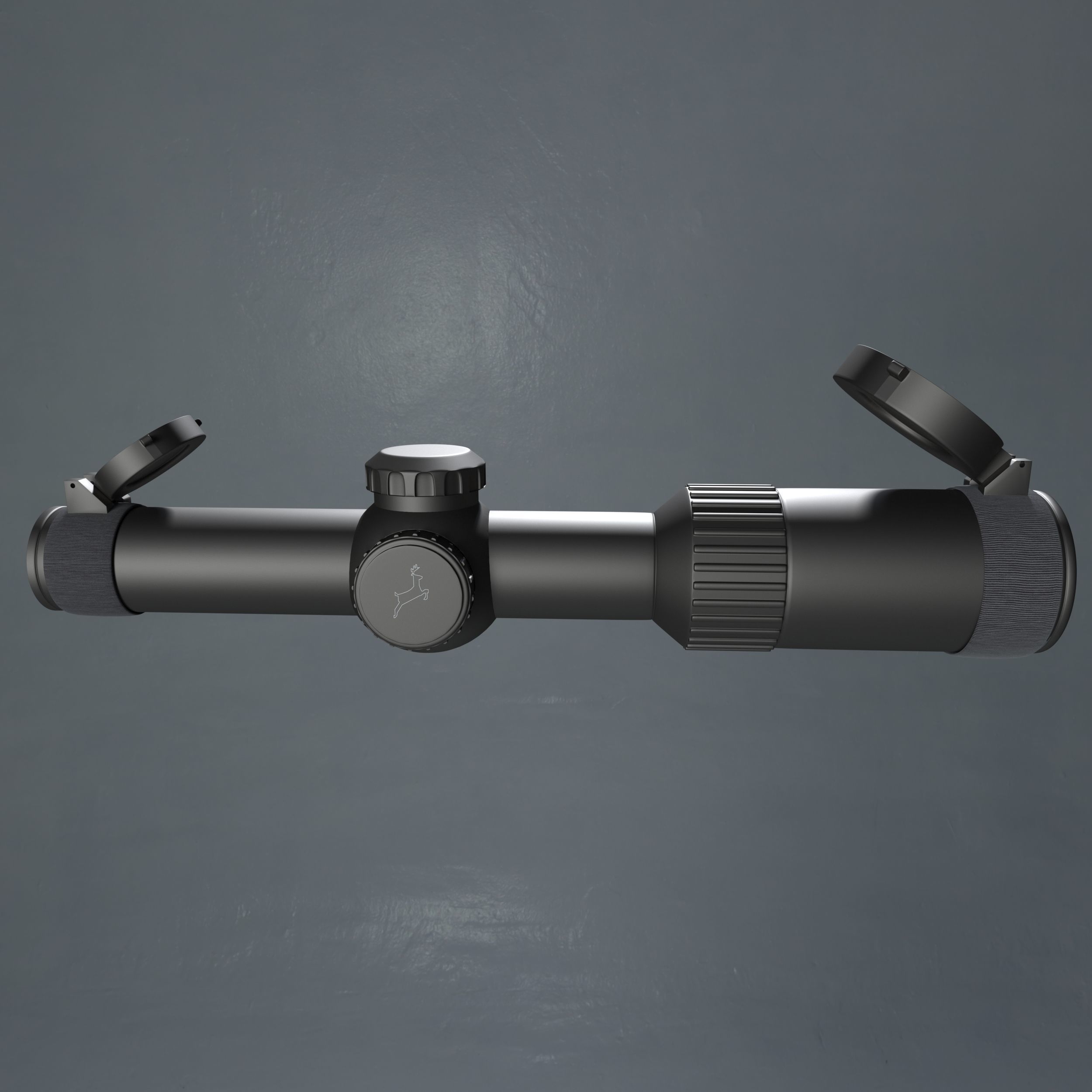 Tactical Rifle Scope 3D Model 3D model_4